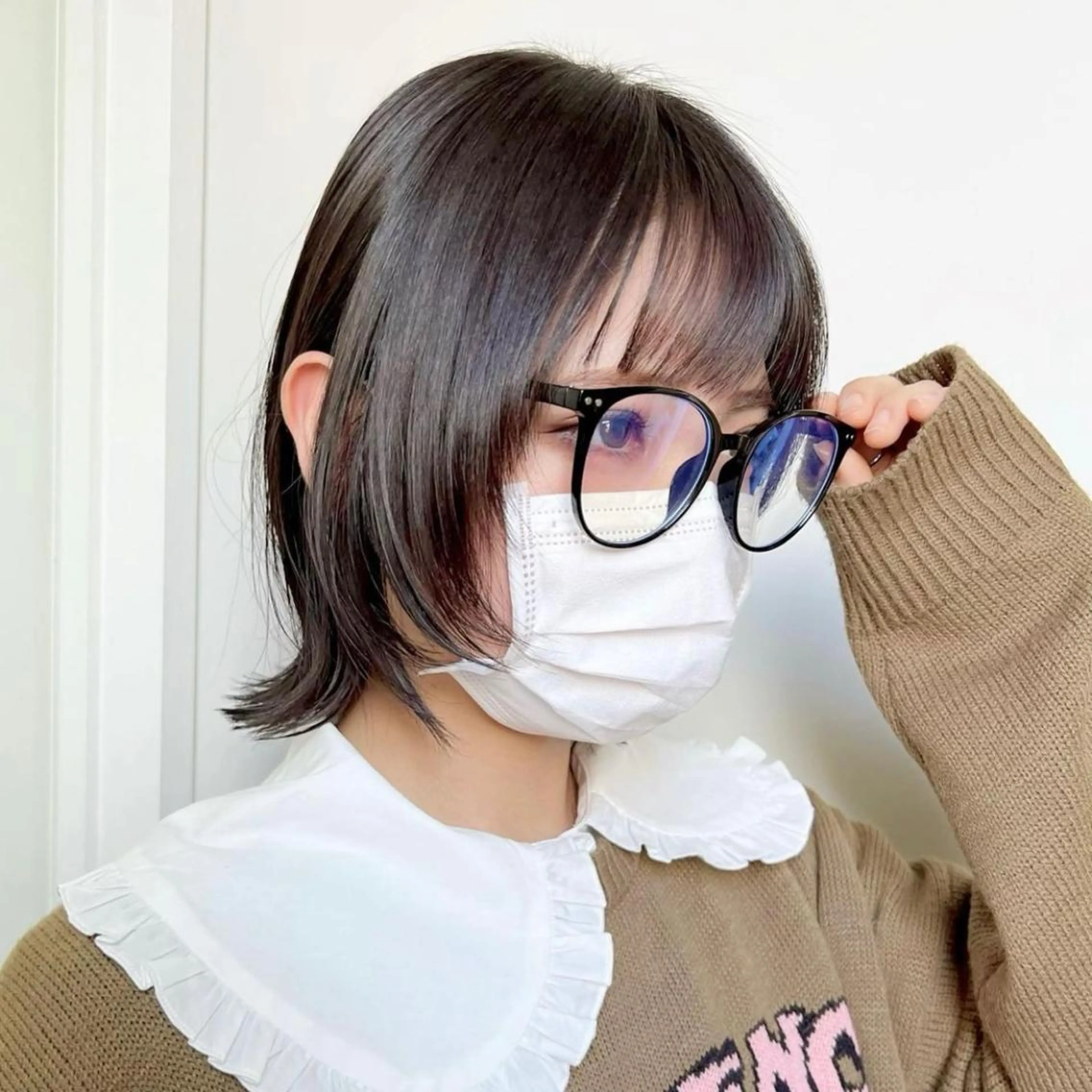 ショート カラー 顔まわりレイヤー レイヤーカット ウルフカット 韓国 /男女🆗 細江　美紅のヘアスタイル