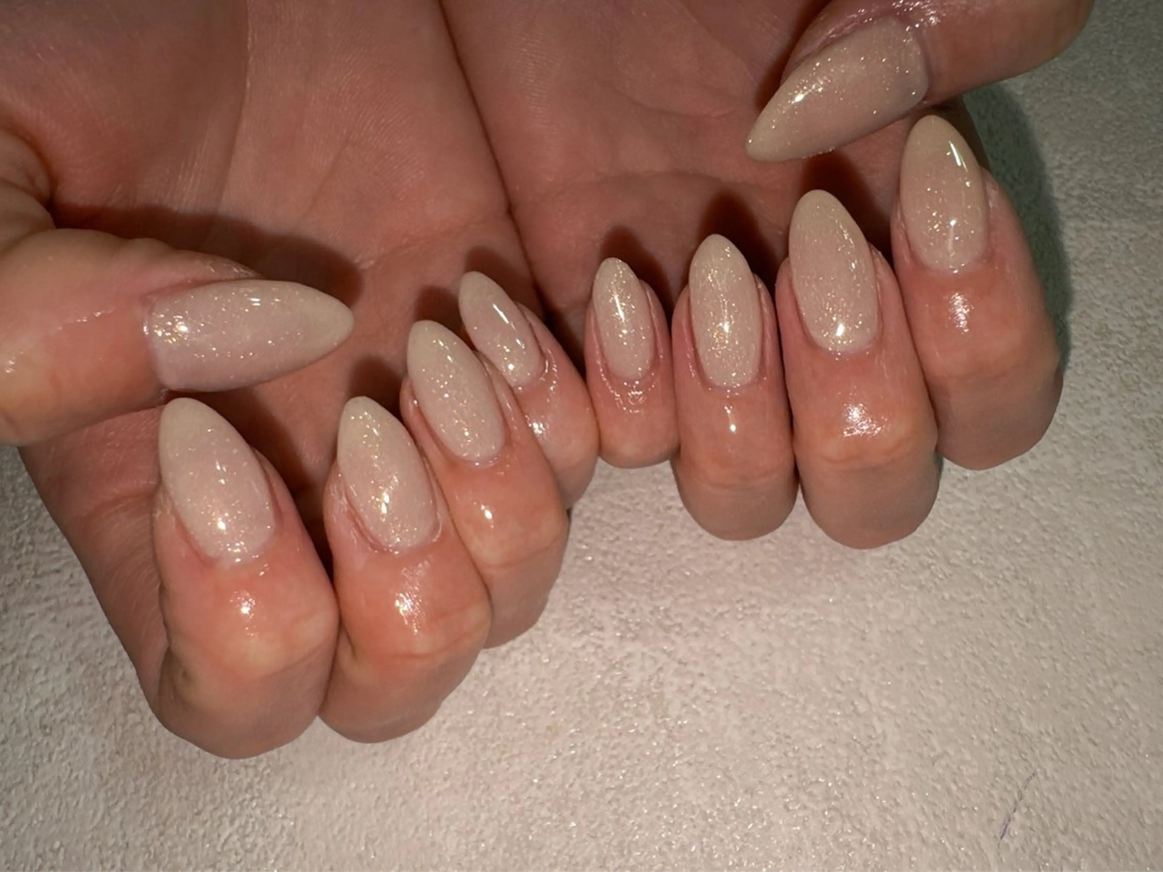 ネイル オーロラネイル フットネイル フレンチネイル ジェルネイル マグネットネイル ハンドネイル kikinail 溝の口のネイルデザイン