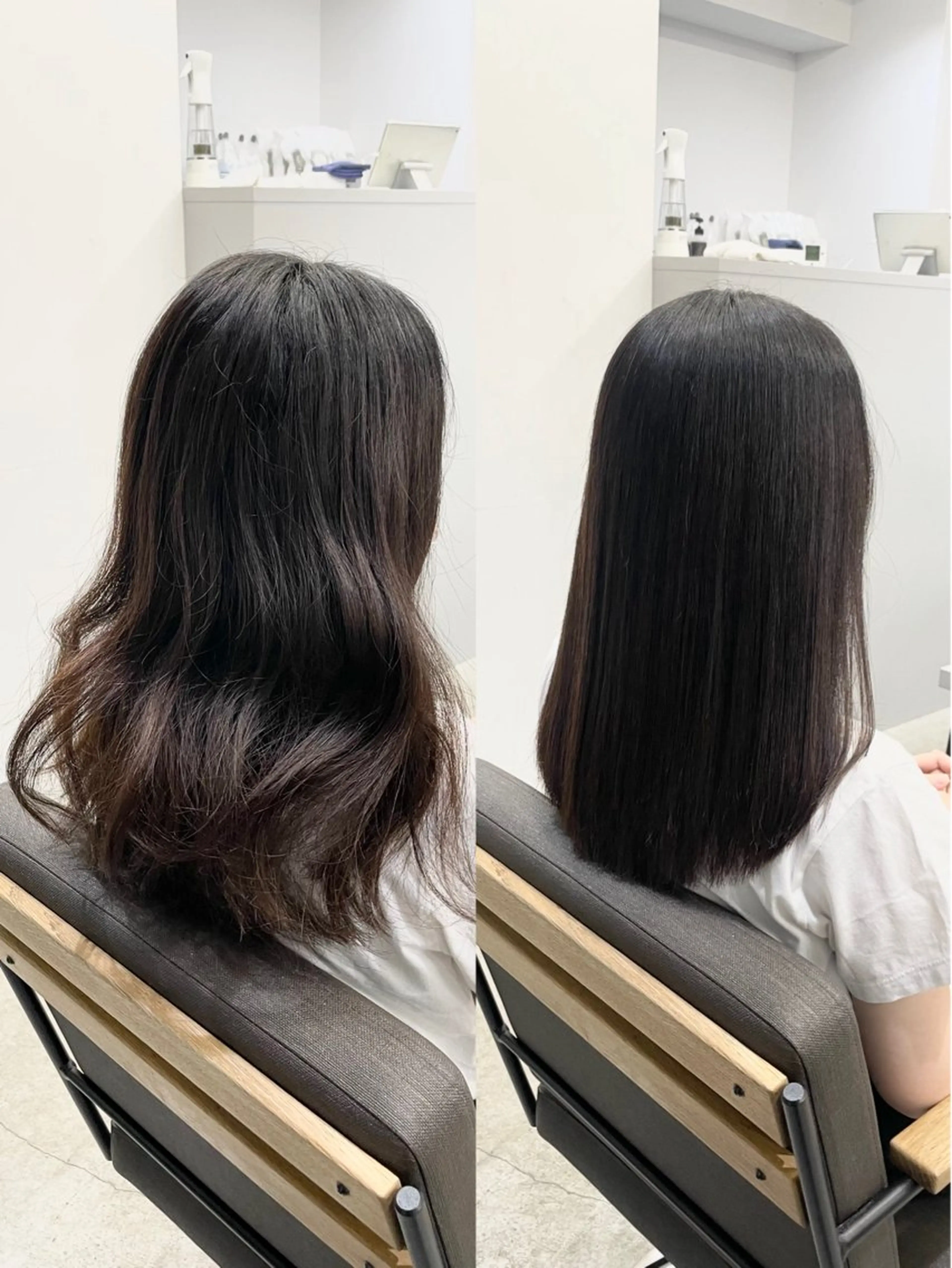 ミディアム カラー パーマ ミディアムパーマ 髪質改善 縮毛矯正 ストレートパーマ カット ヘアカラー 縮毛矯正 トリートメント 美髪への最善策を貴方 へ✨凄い艶髪✨萩原のヘアスタイル