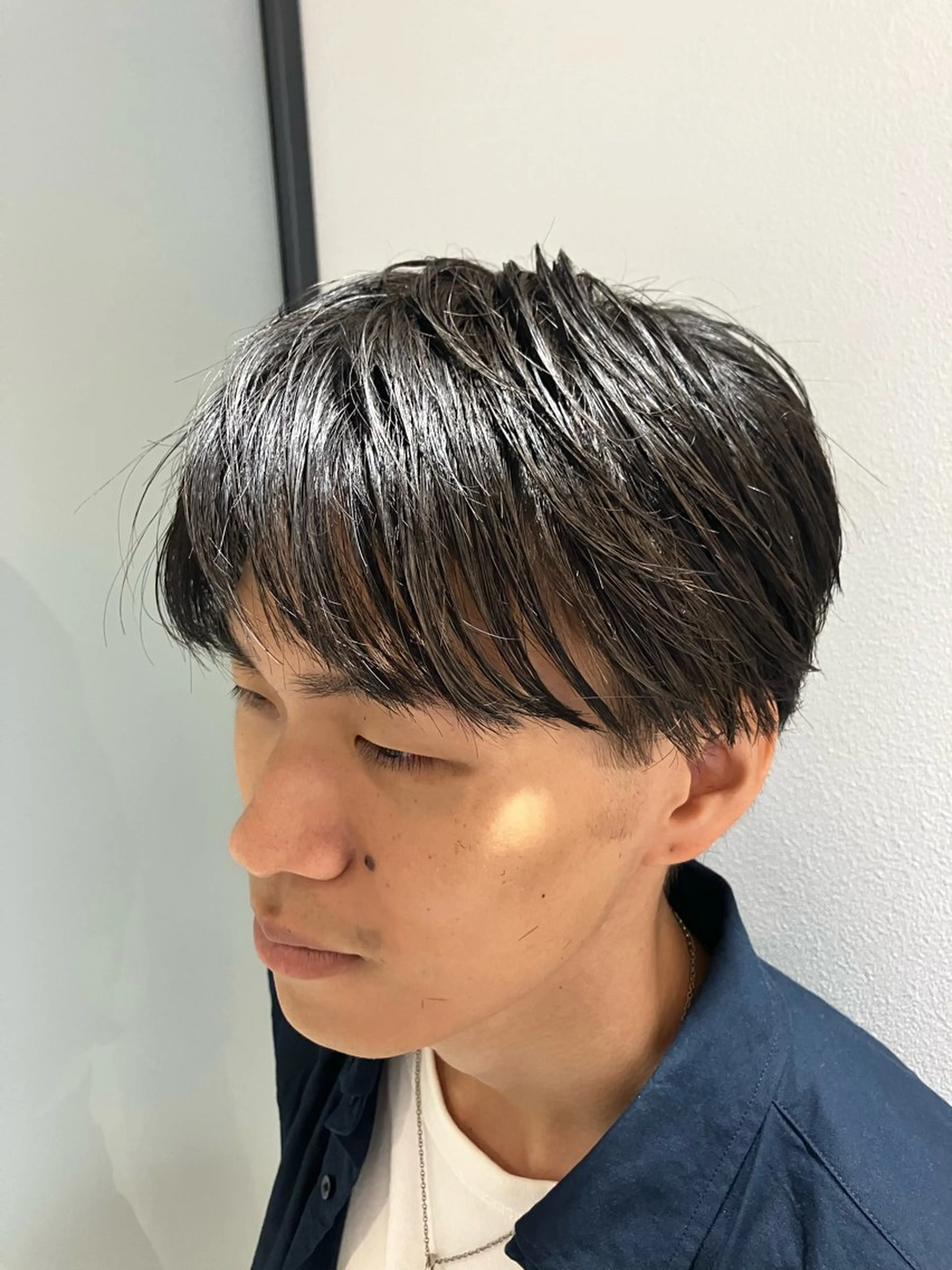 ショート カラー パーマ メンズ ✨髪質改善✨ 梅田蒼のヘアスタイル