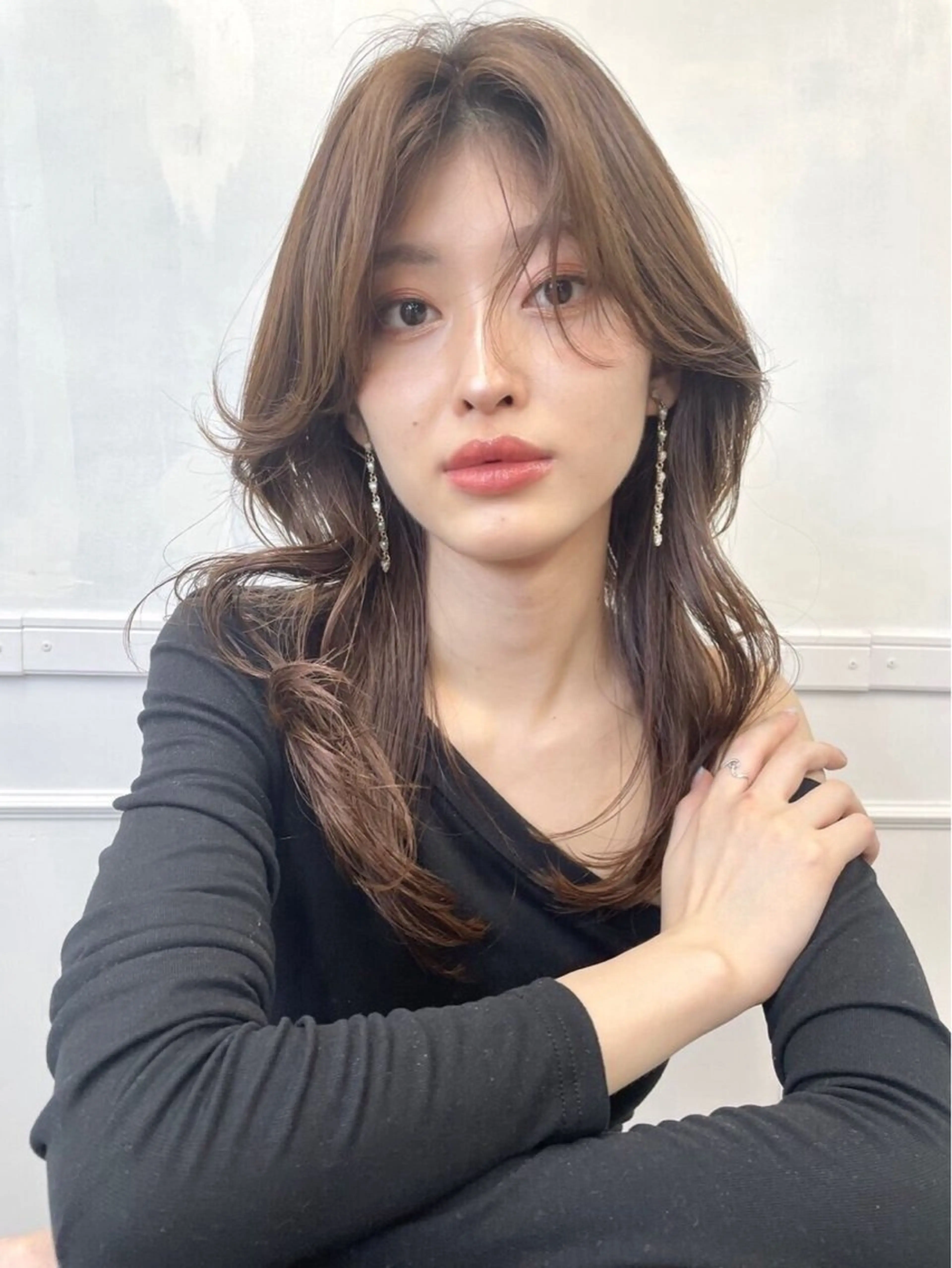 ロング カラー 韓国風カラー✄ カズホのヘアスタイル