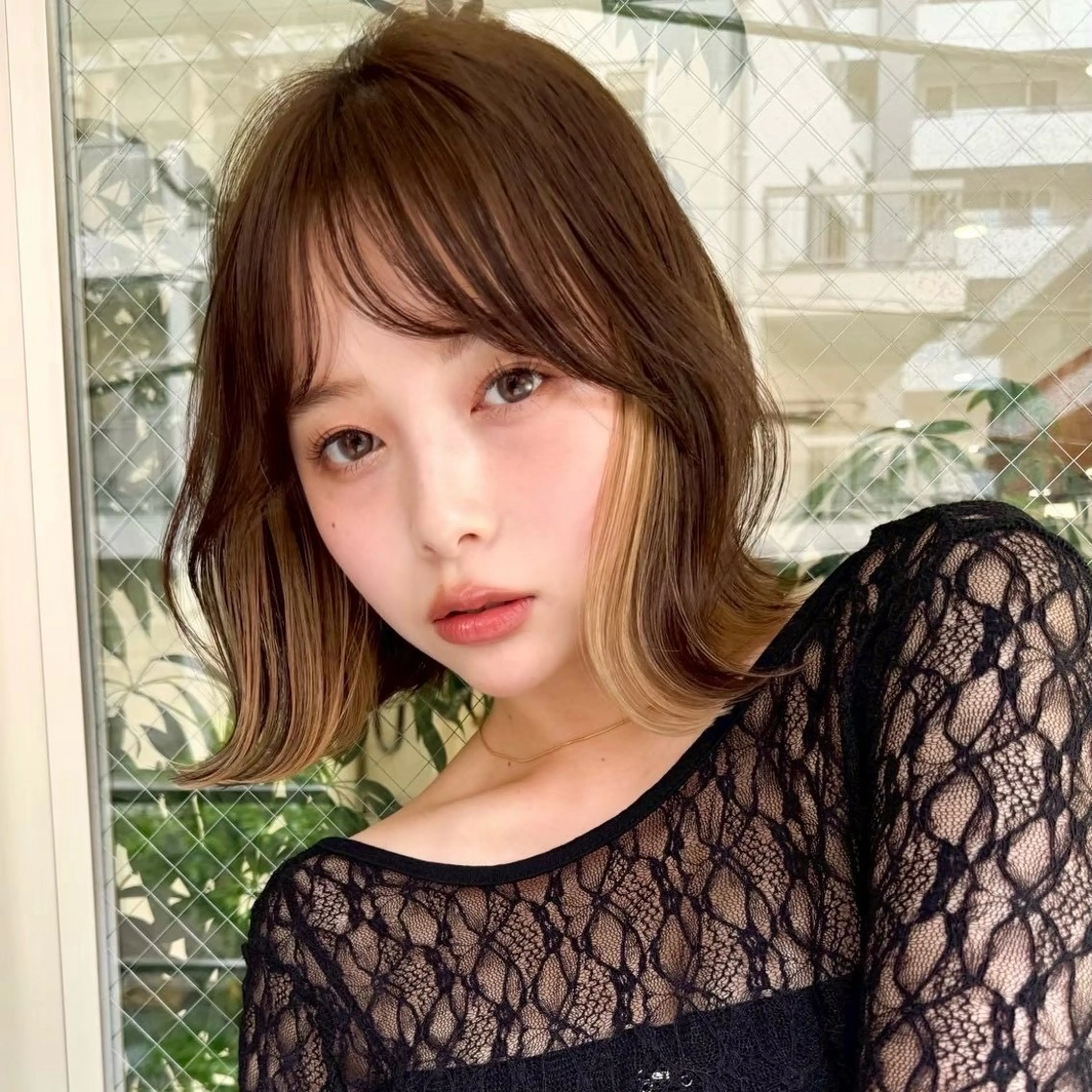 ショート カラー ヘアアレンジ カット ヘアカラー ✨レイヤーカット/透 名感カラー特化✨のヘアスタイル