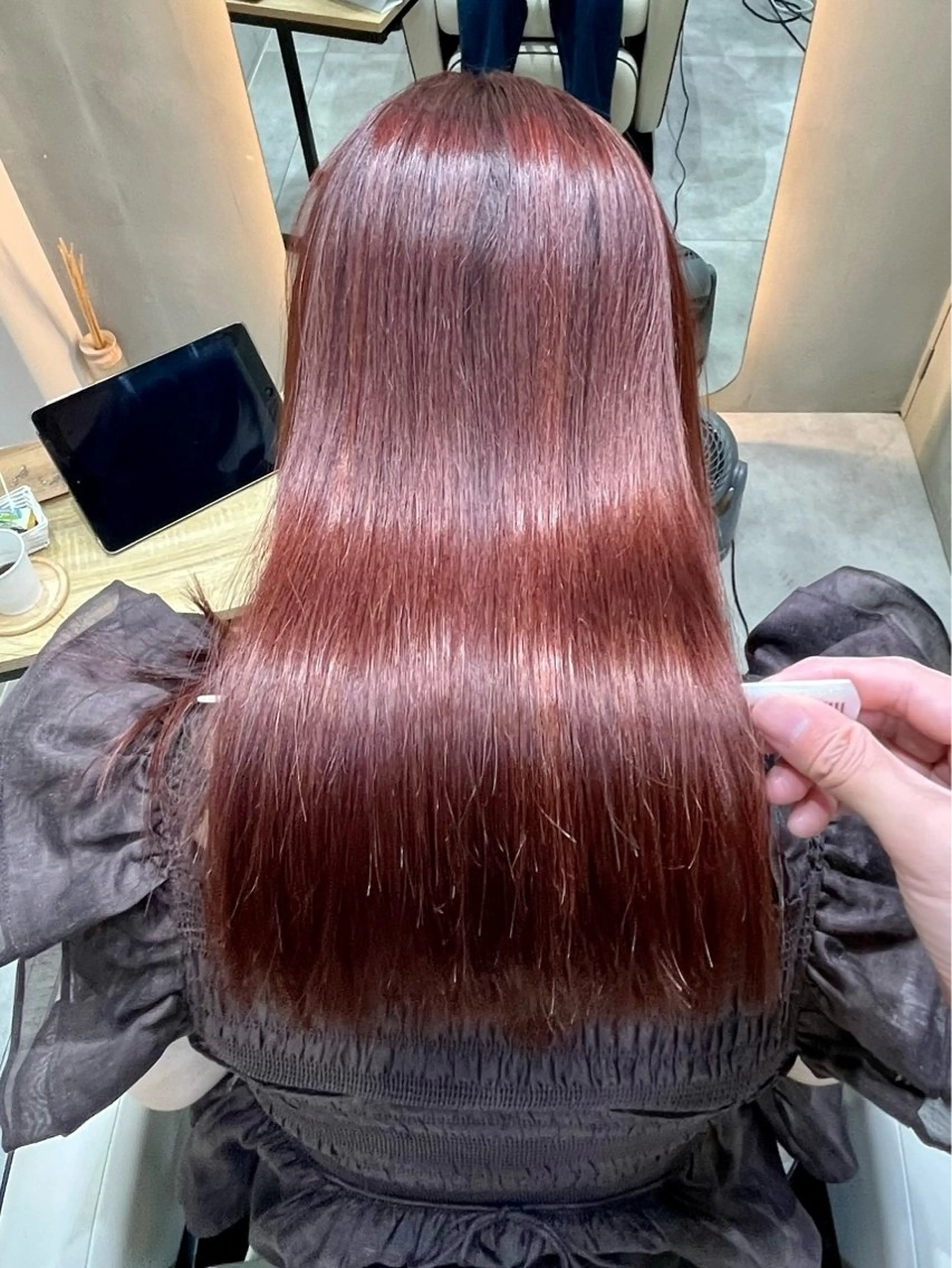 セミロング トリートメント Soleriaソレリア所属・傷みが少ないカラー/ 美髪矯正/山口玲緒奈のヘアスタイル