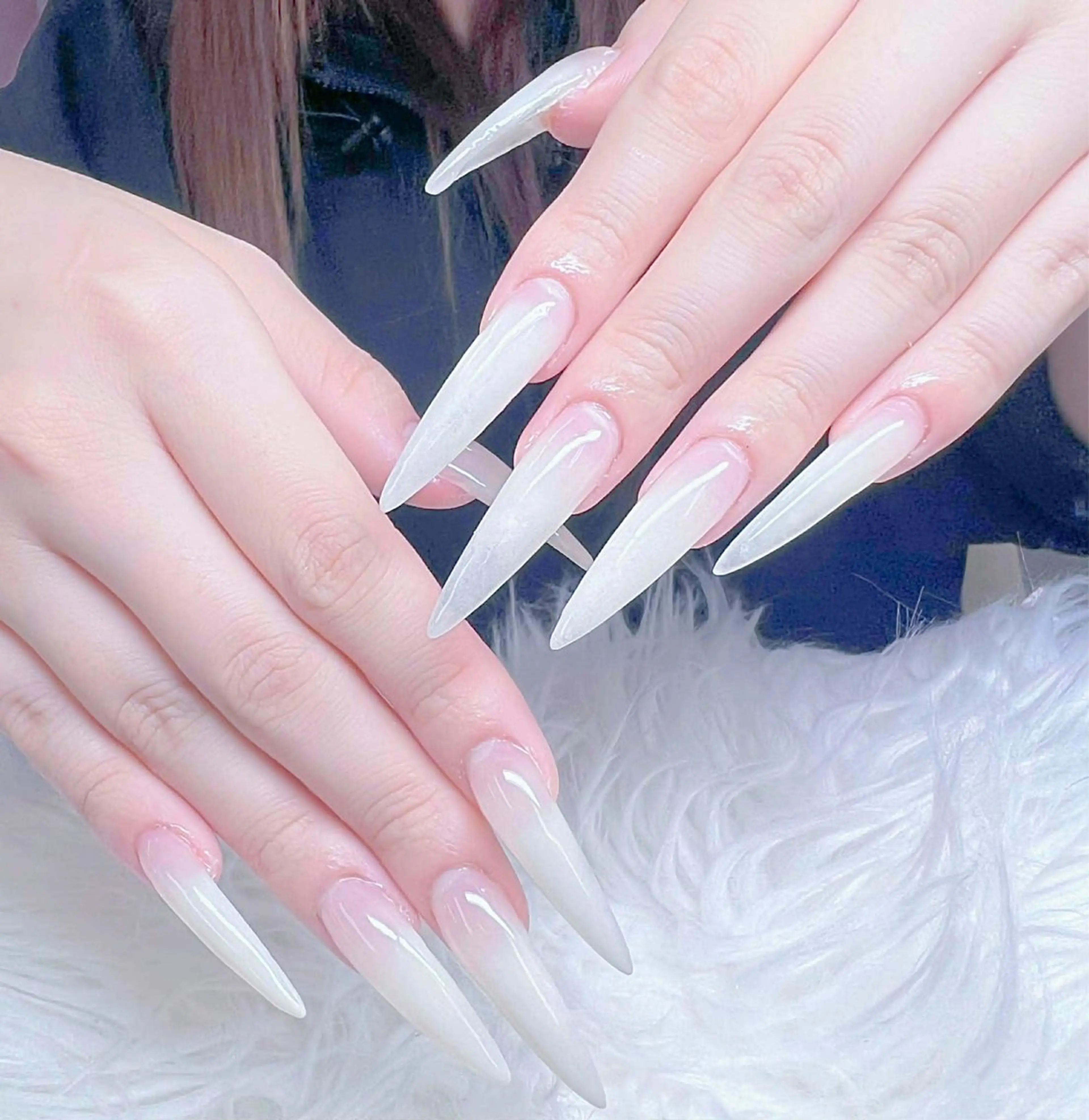 長さ出し＋ワンカラーの写真