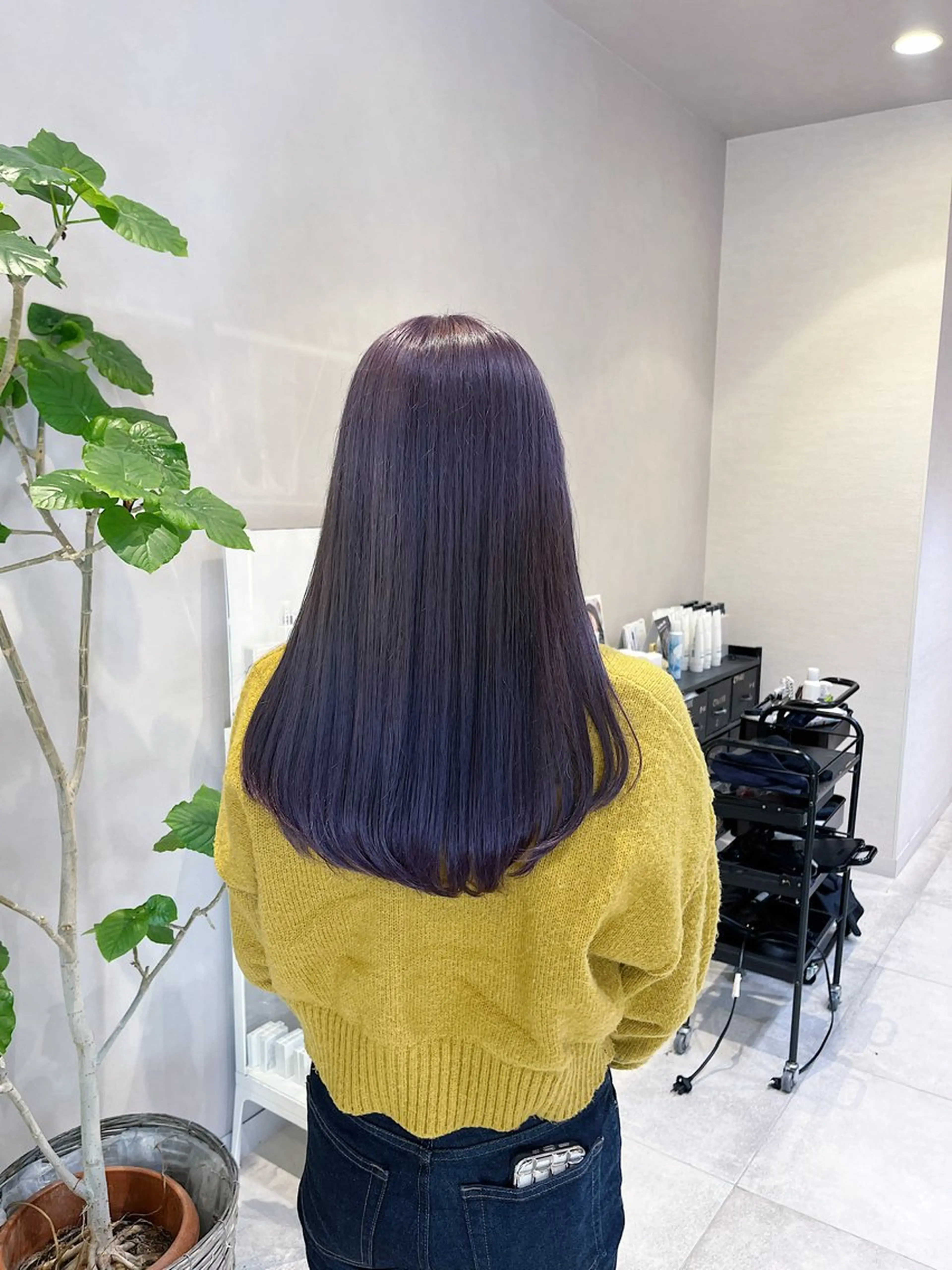 カラー ニュアンスパーマ 曲がる縮毛矯正　爲石のヘアスタイル