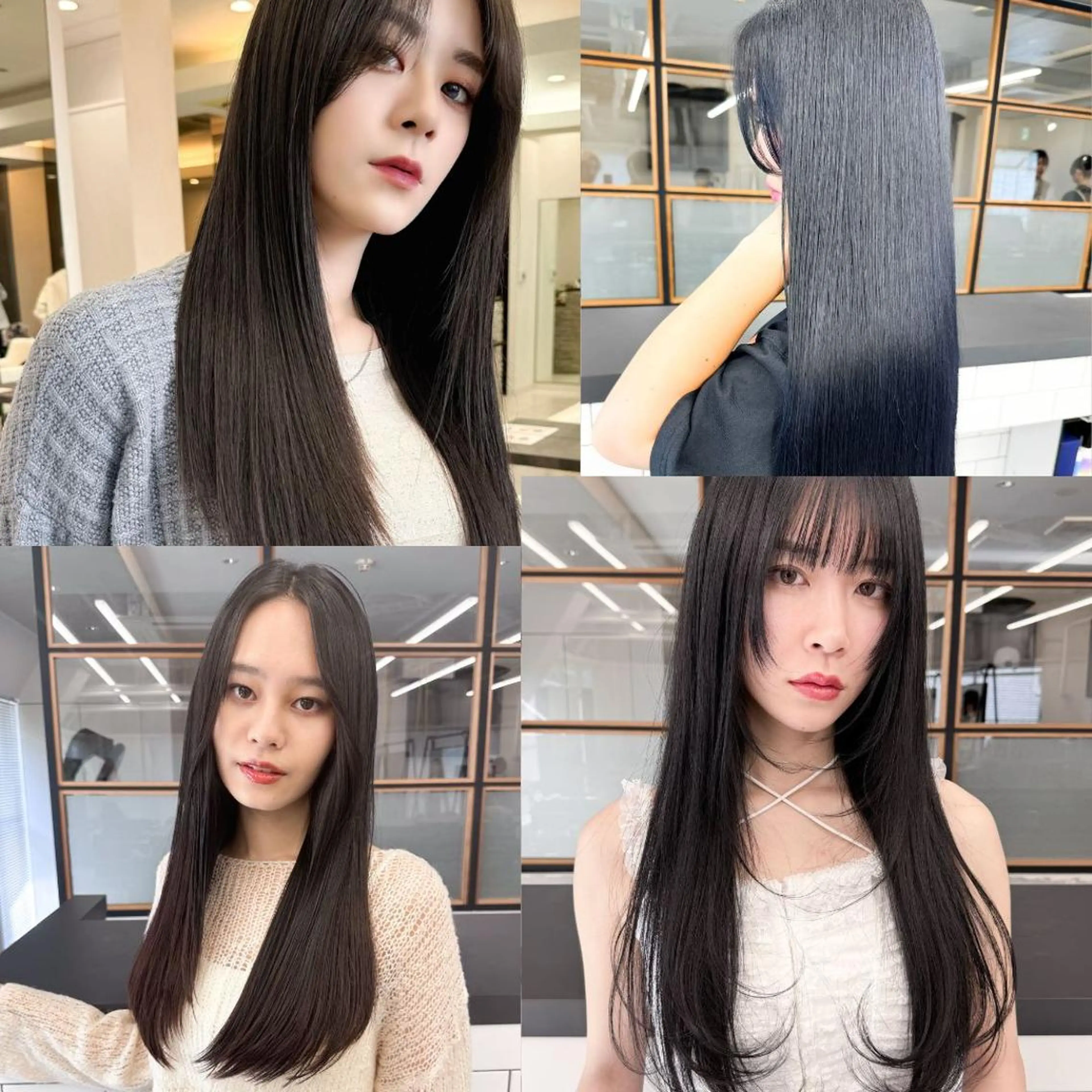 【さらさら♡メンテナンス】縮毛矯正or酸性ストレート＋カラー＋3stepトリートメントの写真