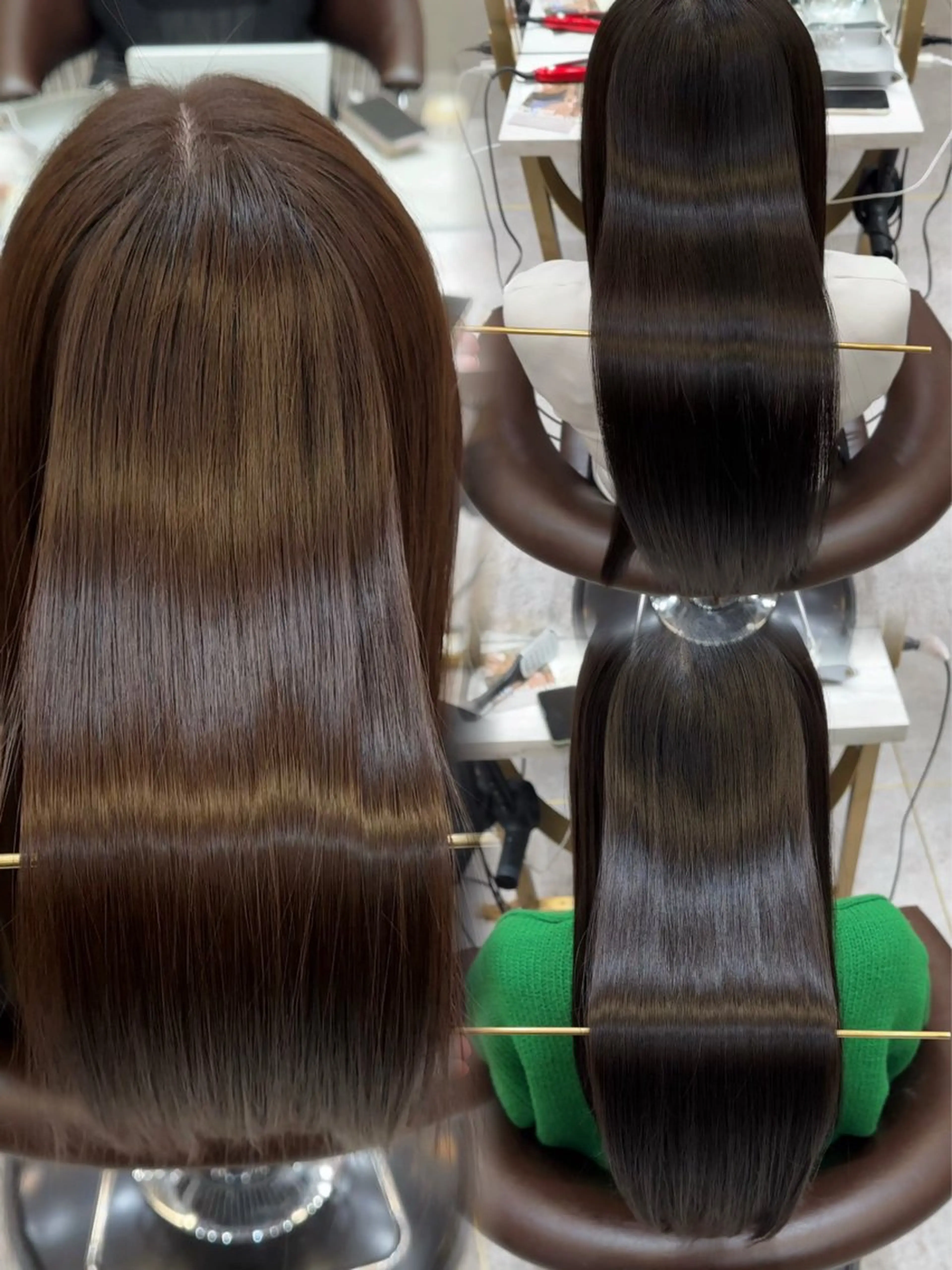 ロング パーマ 髪質改善 レイヤーカット 縮毛矯正 カット ヘアカラー 縮毛矯正 トリートメント 【美髪矯正) 吉村　清志のヘアスタイル