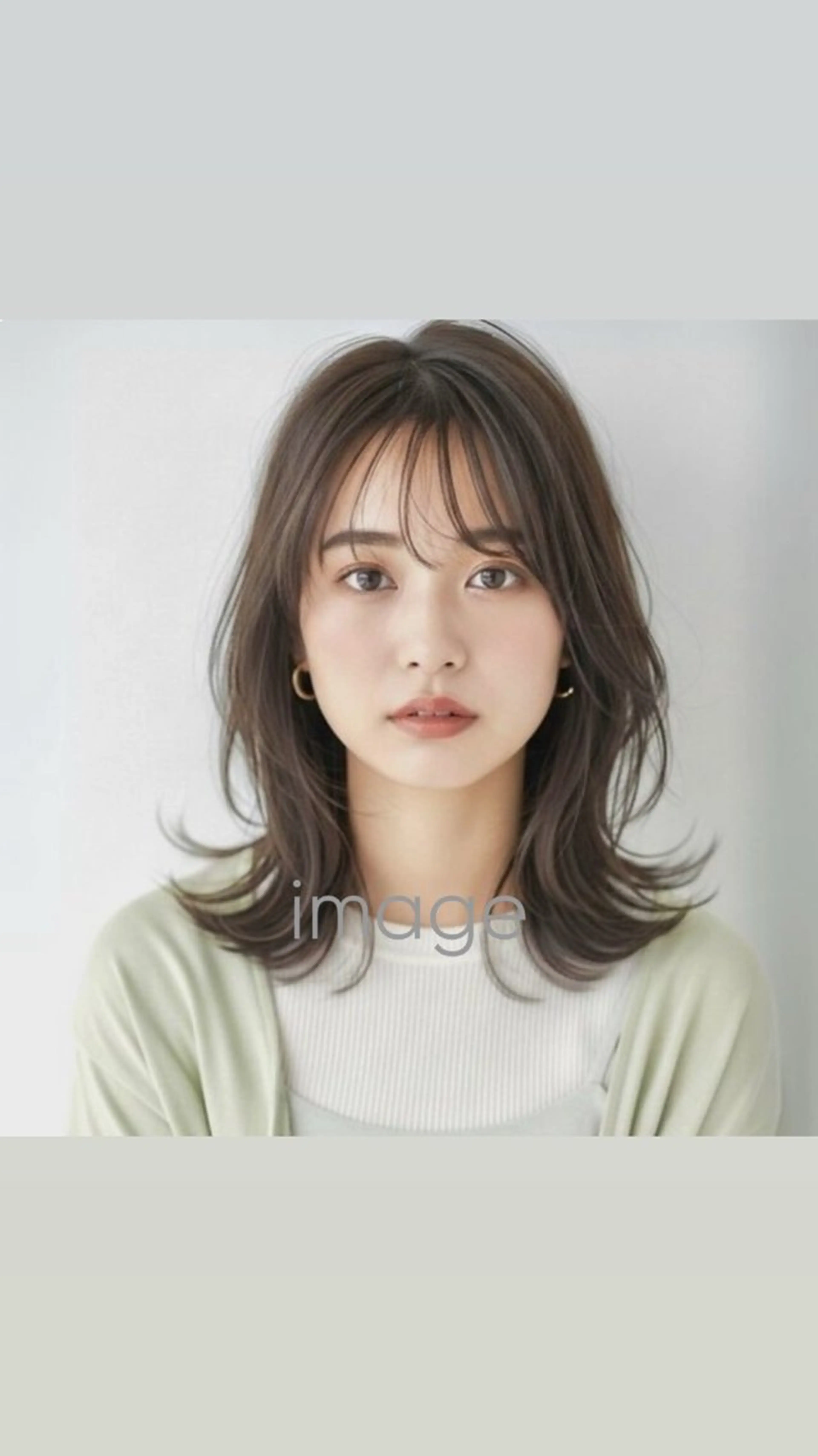 ミディアム レディースミディアム モデル 亀戸🌙松本のヘアスタイル