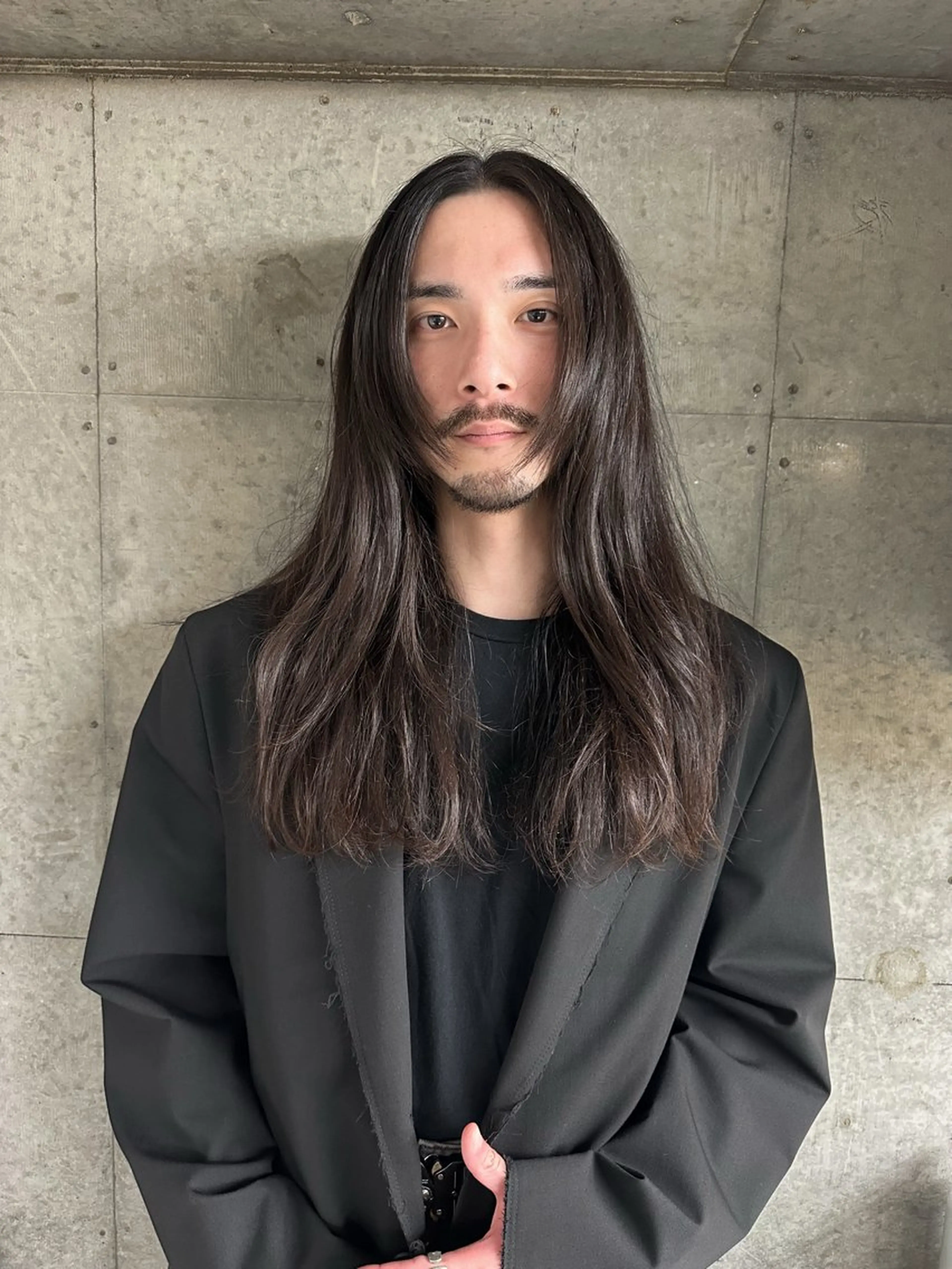 ロング パーマ メンズ ビジネス メンズパーマ 似合わせカット ニュアンスパーマ 大阪心斎橋alu メンズヘア野田和宏のヘアスタイル