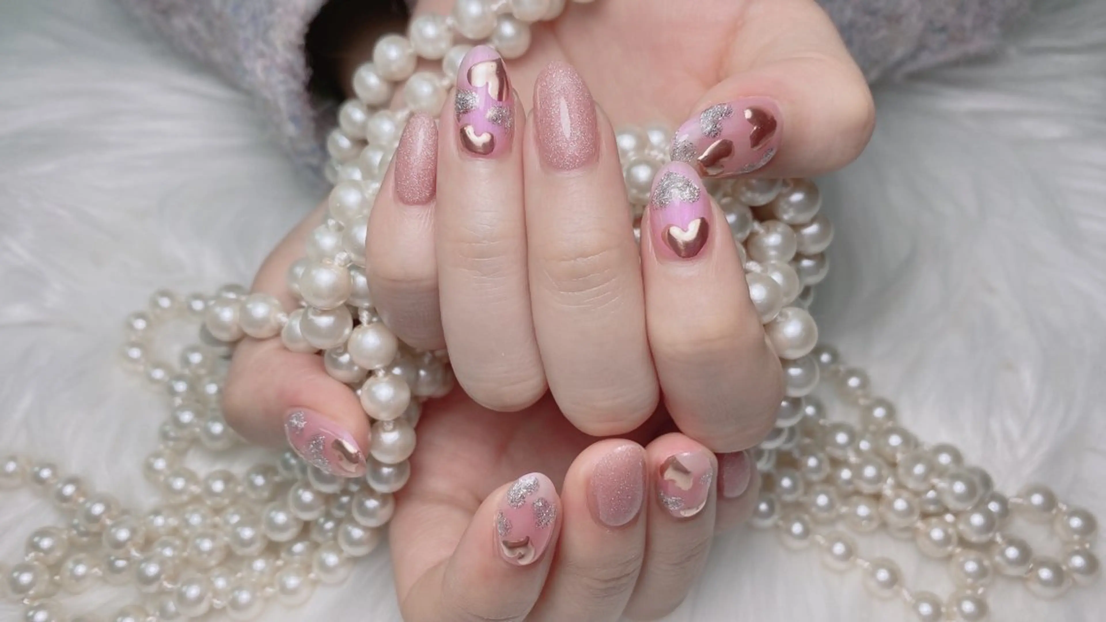 ネイル ハンドネイル オーシャン スカルプネイルサロンのネイルデザイン