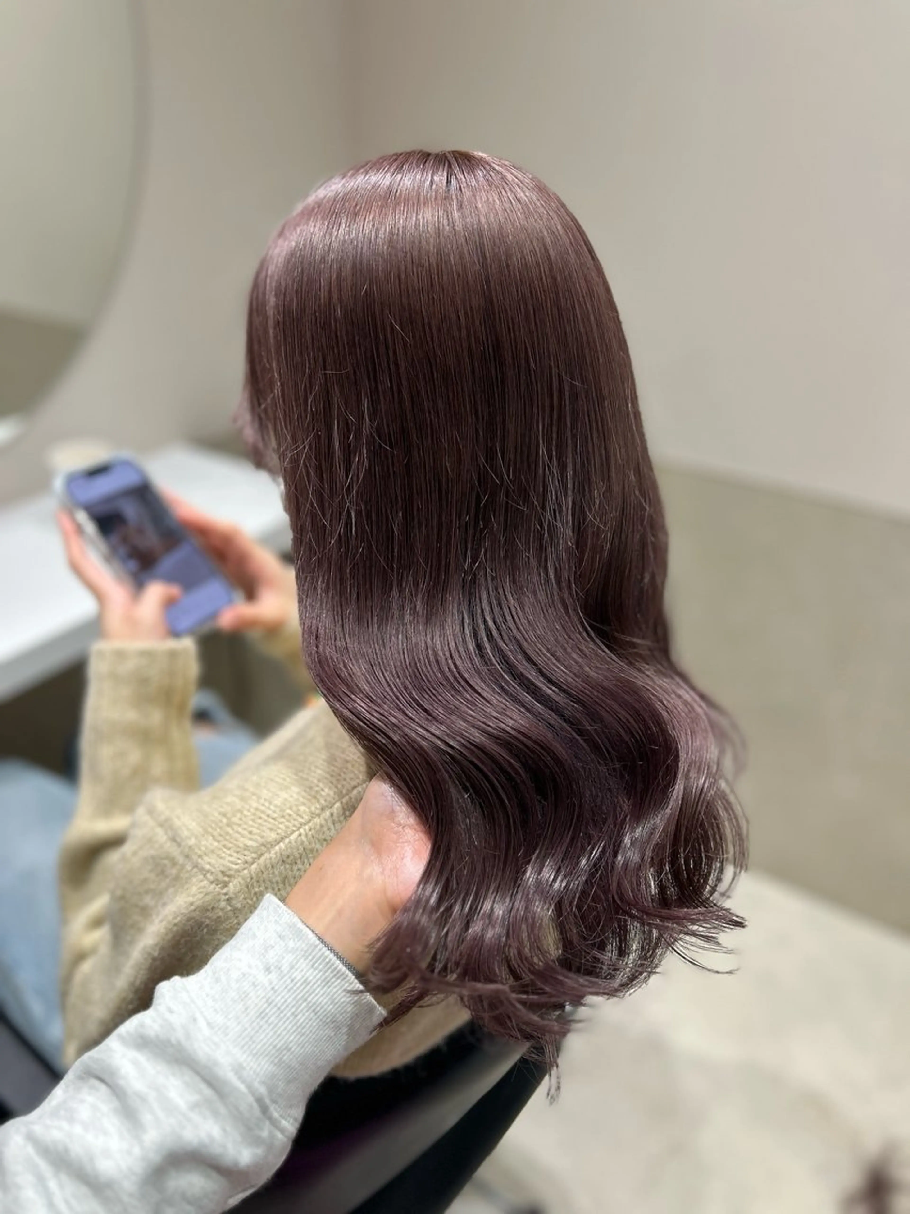 セミロング カラー ヘアアレンジ ヘアカラー トリートメント GOTODAY shair salon 横浜mare店所属・透明感抜群カラー mai🍑♡のヘアスタイル