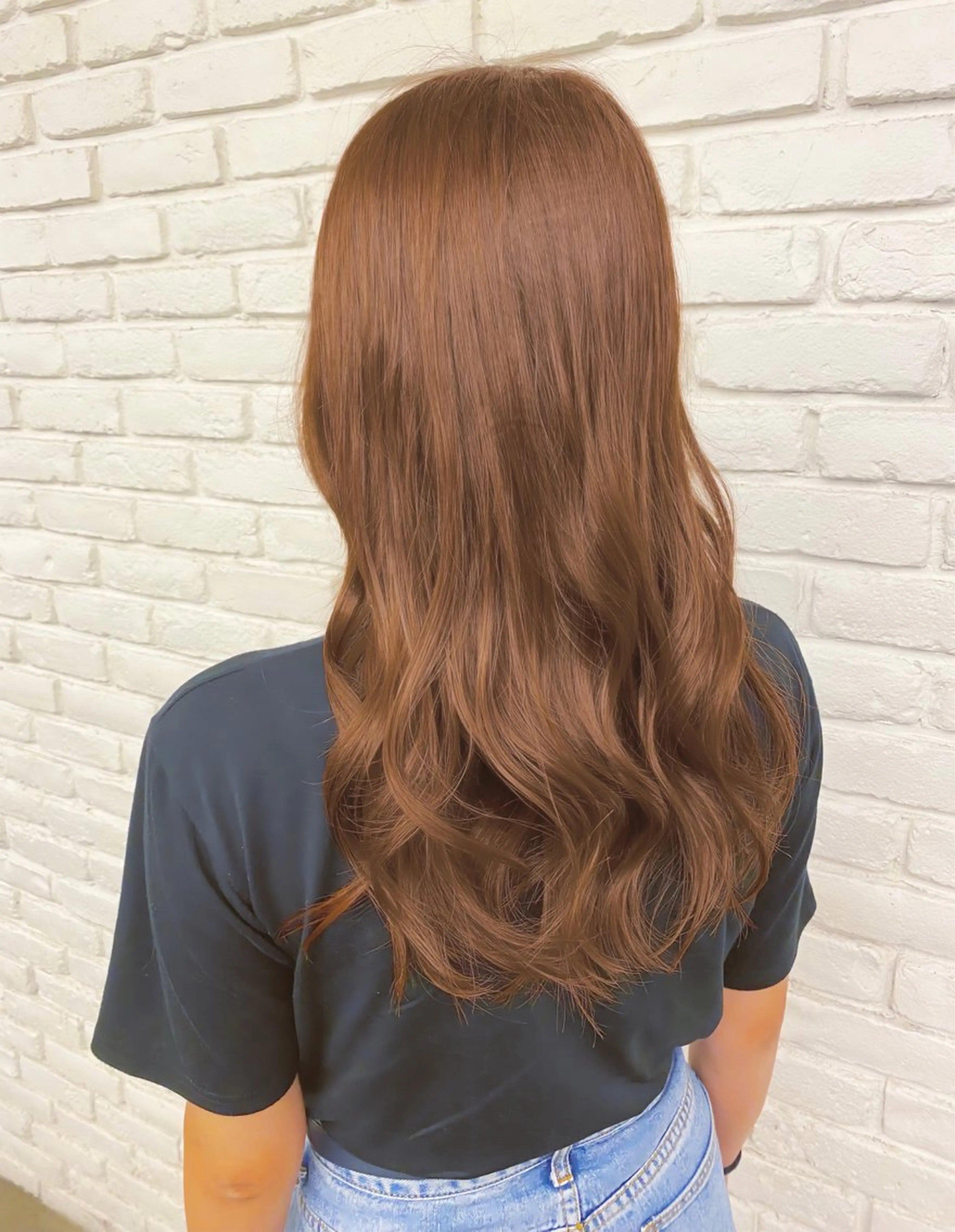 カラー ブリーチ ブラウンカラー ショコラブラウン ダブルカラー ブリーチなしカラー カット ヘアカラー ブリーチなしダブル カラー🧸🐺陽介のヘアスタイル