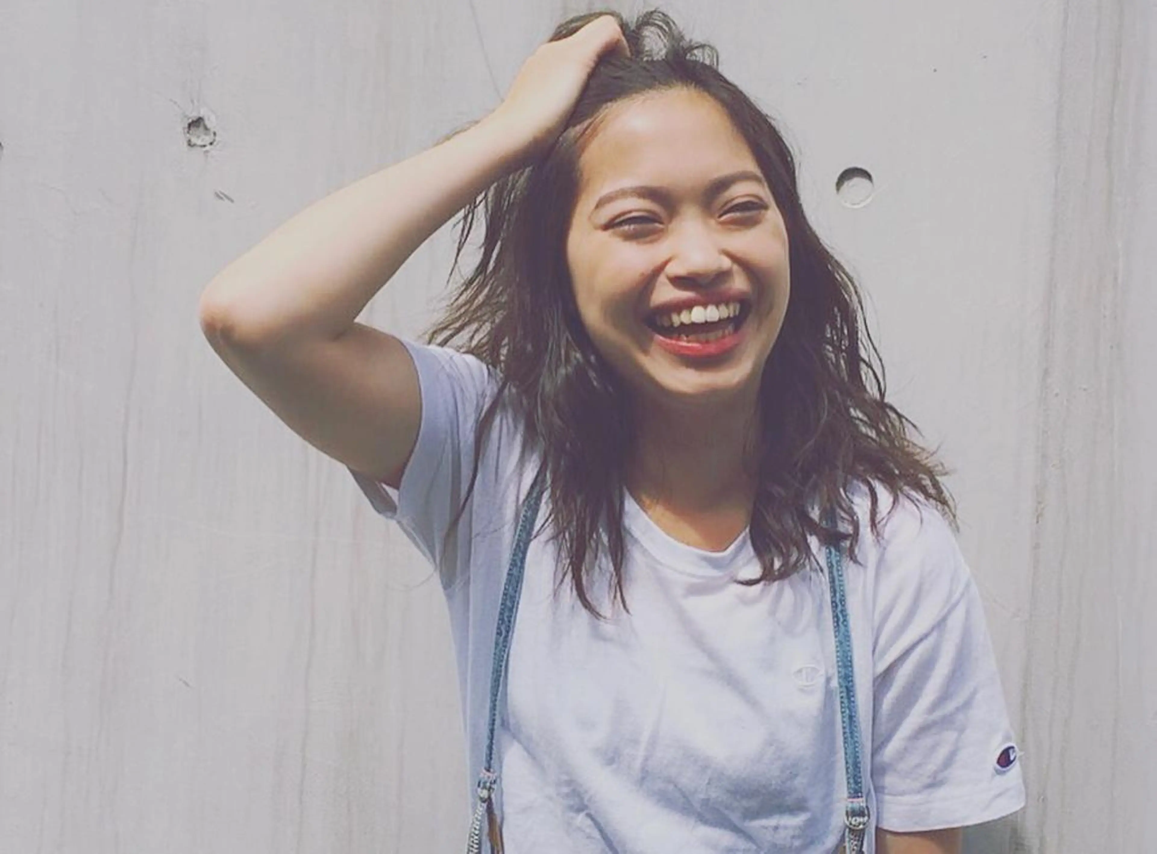 ロング カラー ブリーチ、パーマ 西部笑のヘアスタイル