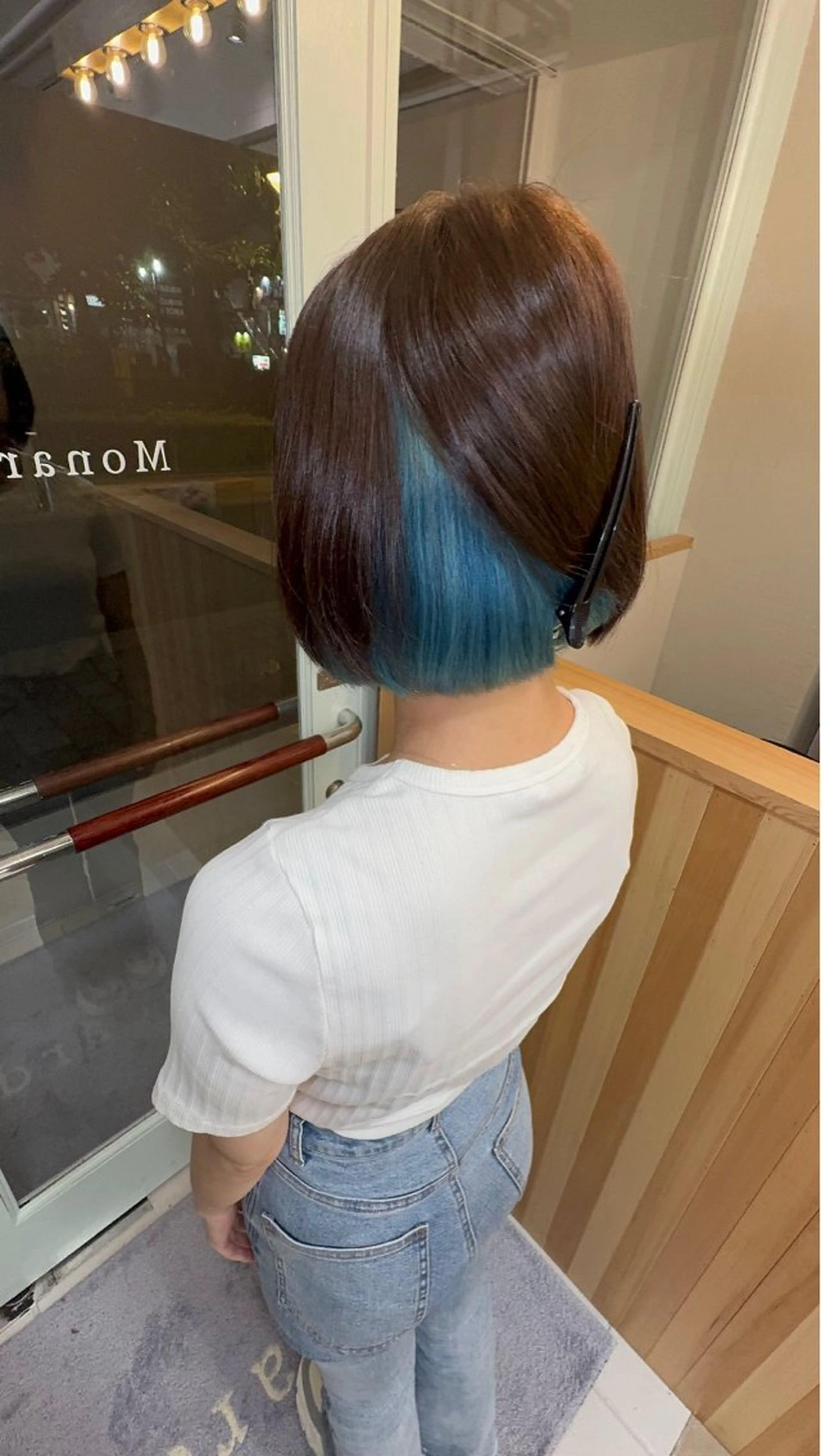 ミディアム カラー ブリーチ矯正💐 ミルクティー💐ナオのヘアスタイル