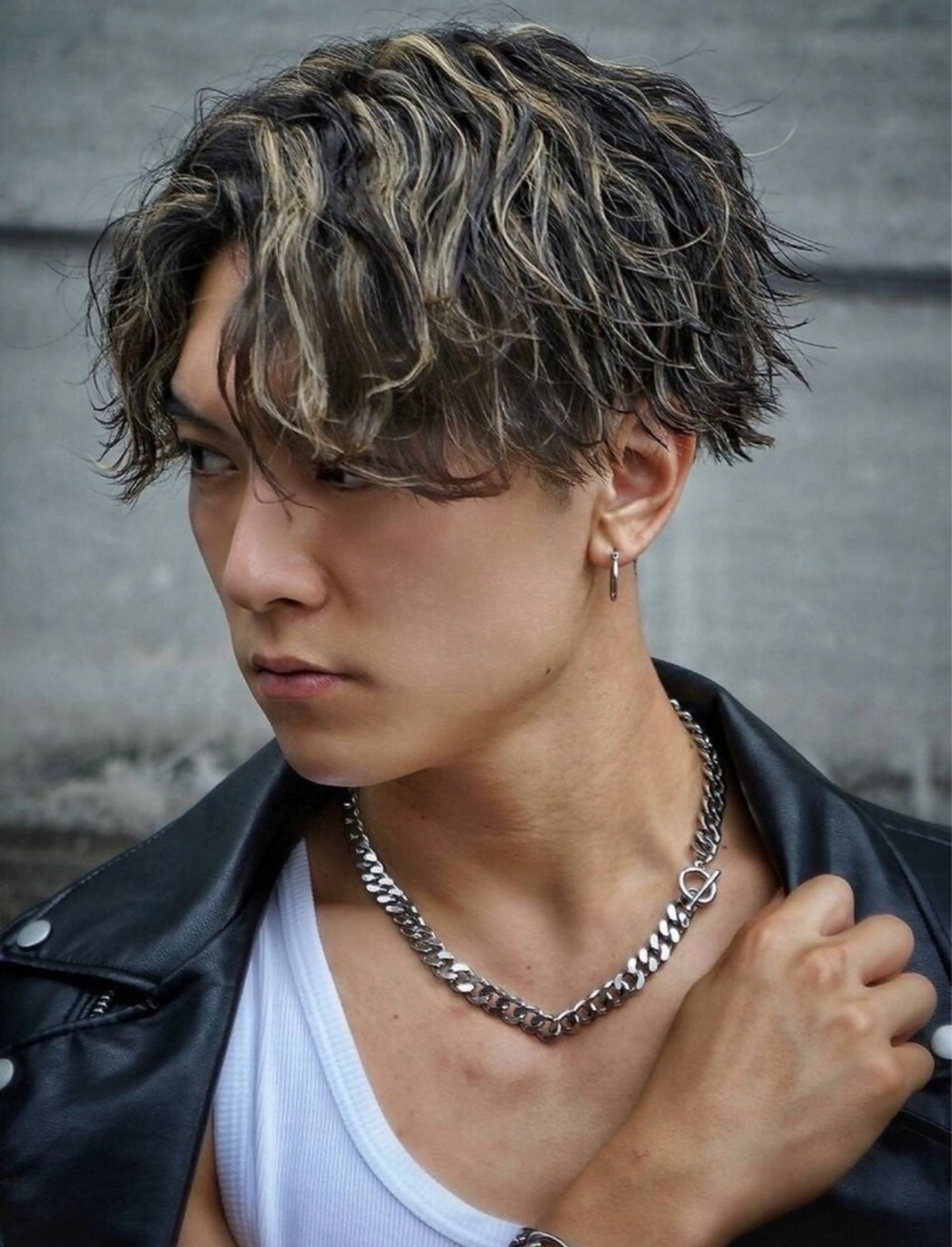 メッシュハイライトの写真