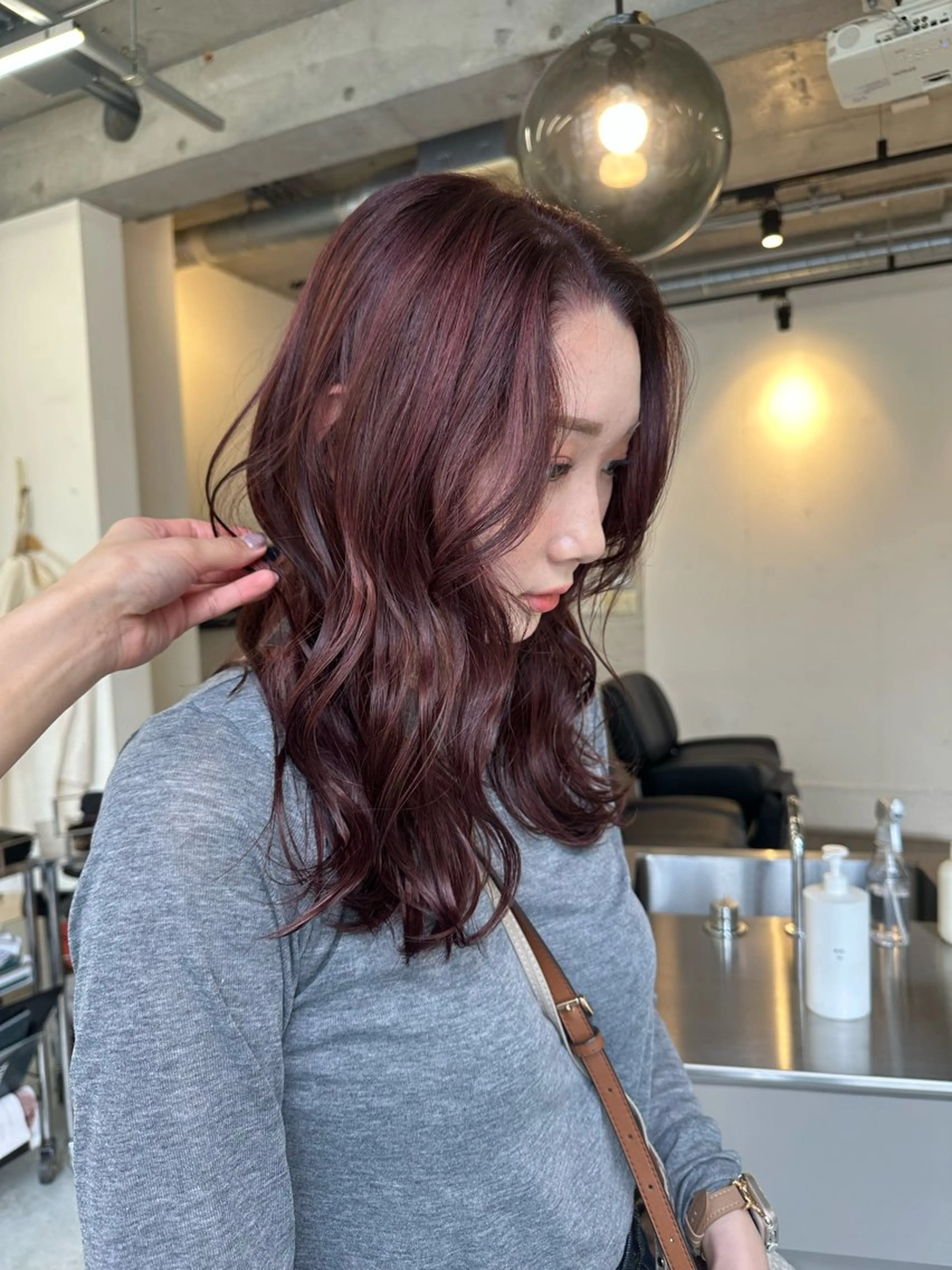 カラー ラベンダーカラー ヘアカラー 東京 千駄ヶ谷🫧 hiyori🫧のヘアスタイル