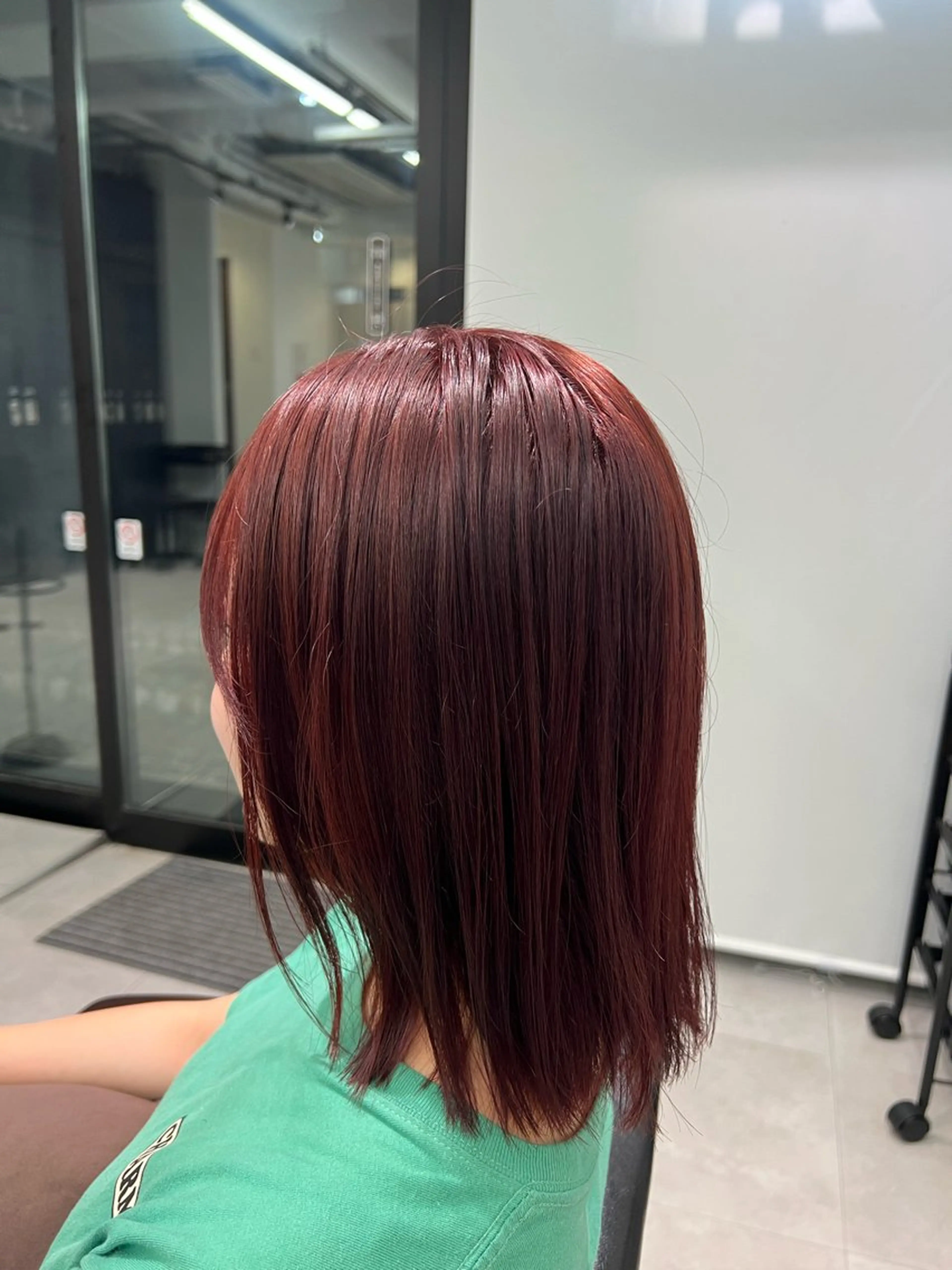 ミディアム カラー ヘアカラー トリートメント kei/透明感カラー /縮毛矯正/メンズのヘアスタイル