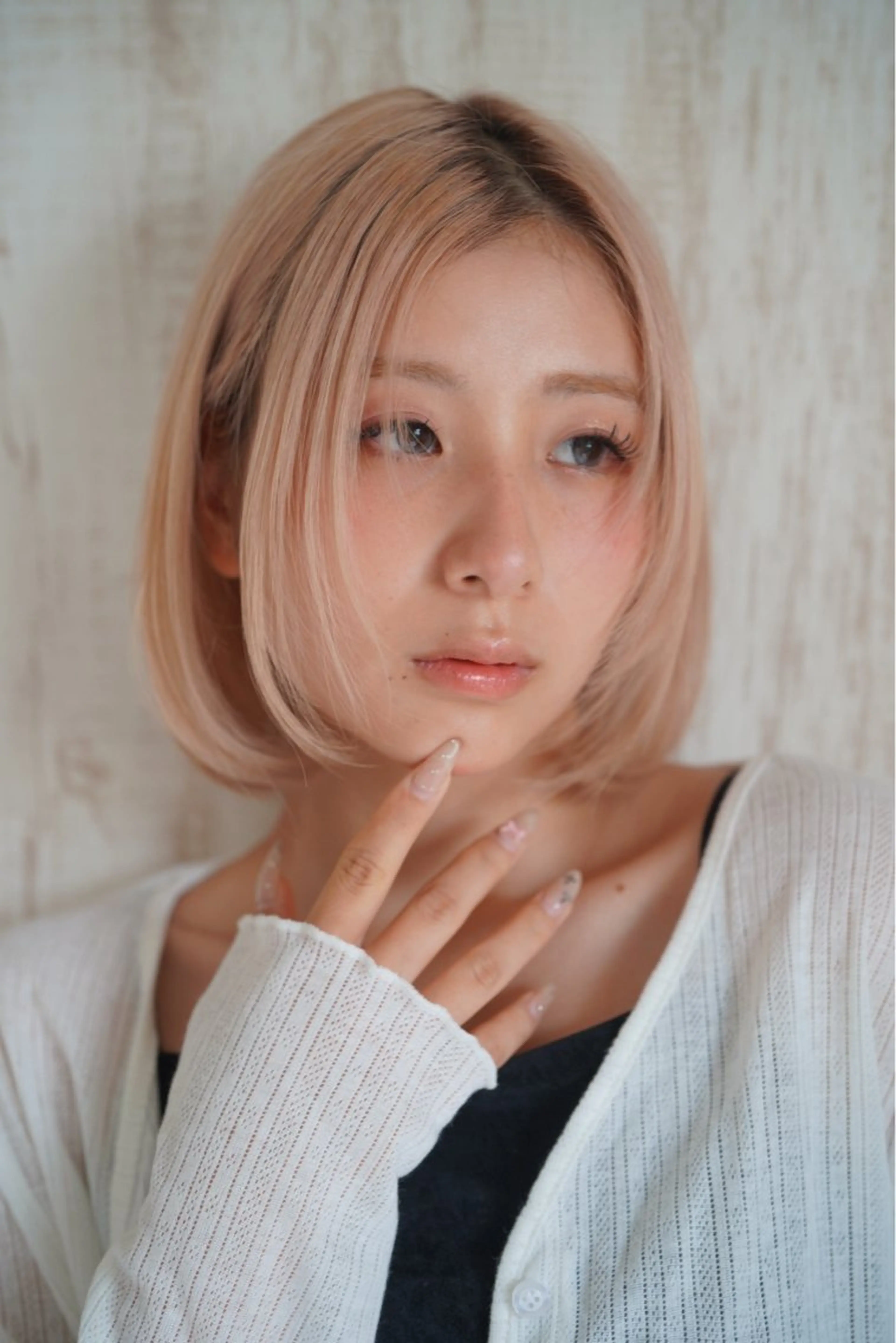 セミロング 幕内 梨乃亜のヘアスタイル