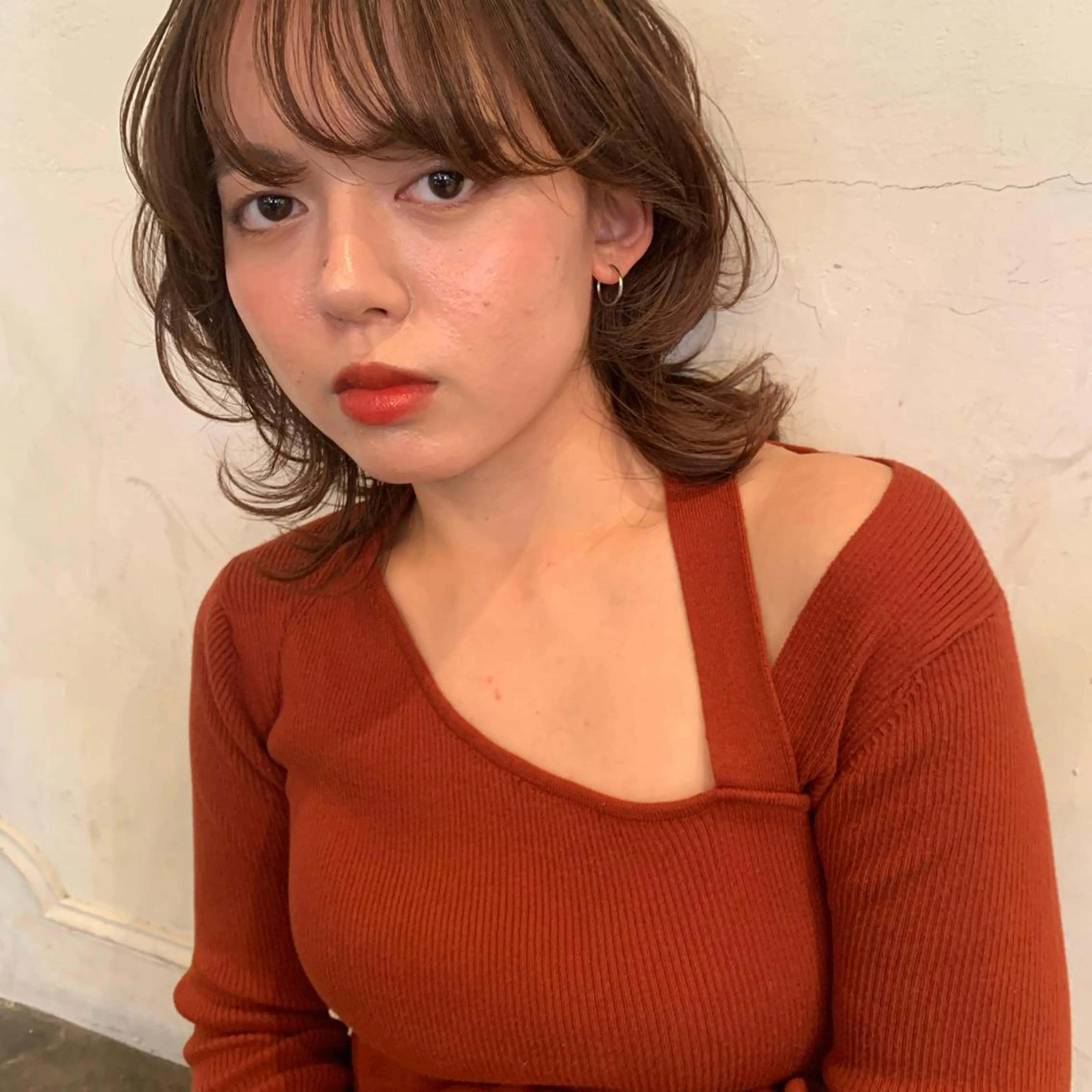 ミディアム ヘアアレンジ カット ヘアカラー トリートメント 銀座🤍ボブ/ ミディアム/佐野夢美のヘアスタイル