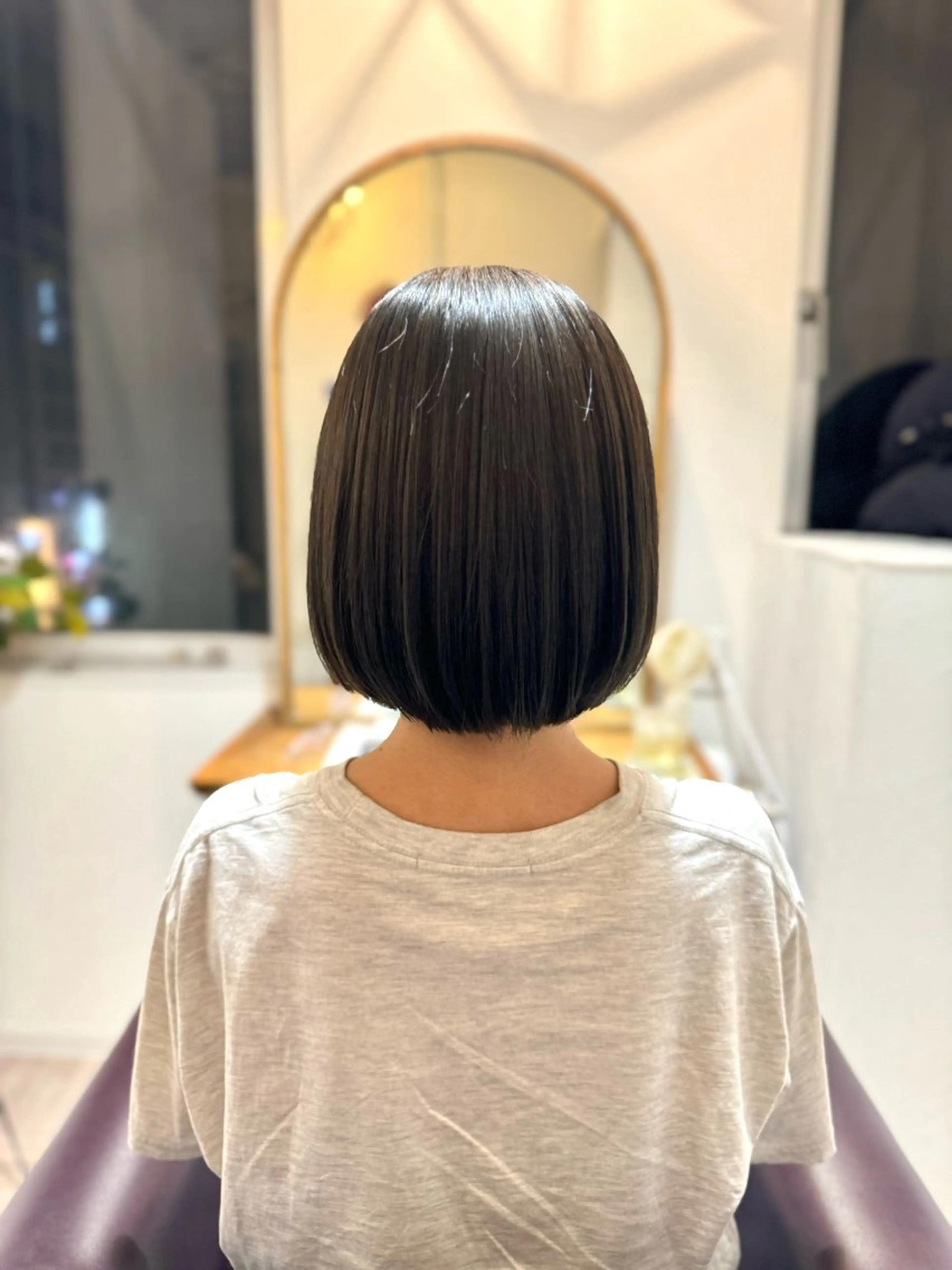 ショート カラー グレージュ オリーブグレージュ オリーブグレー ヘアカラー トリートメント little 並木通り店所属・川中 琉以のヘアスタイル