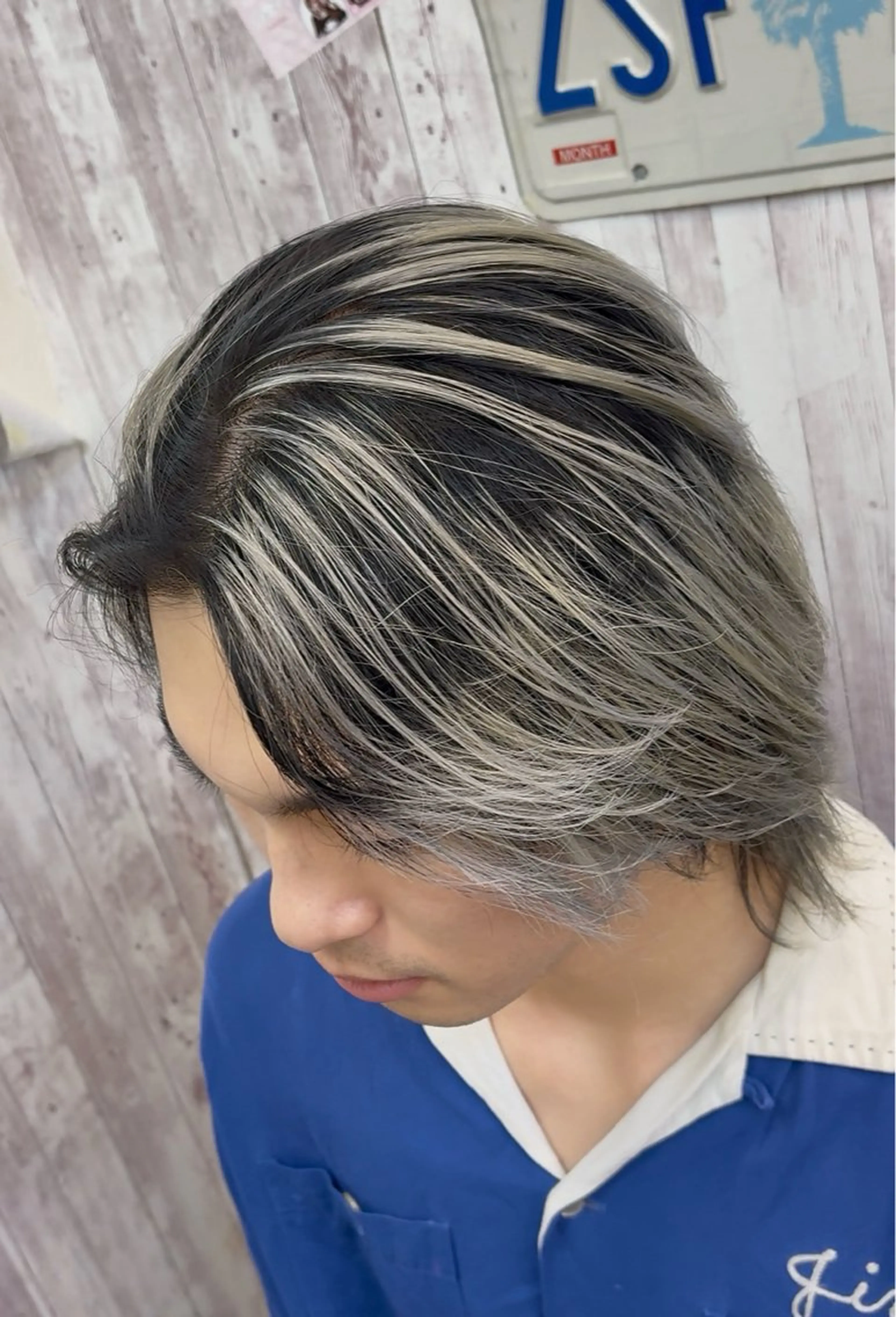 ミディアム カラー メンズ カット ヘアカラー エクステ/ブリーチ / Hayatoのヘアスタイル