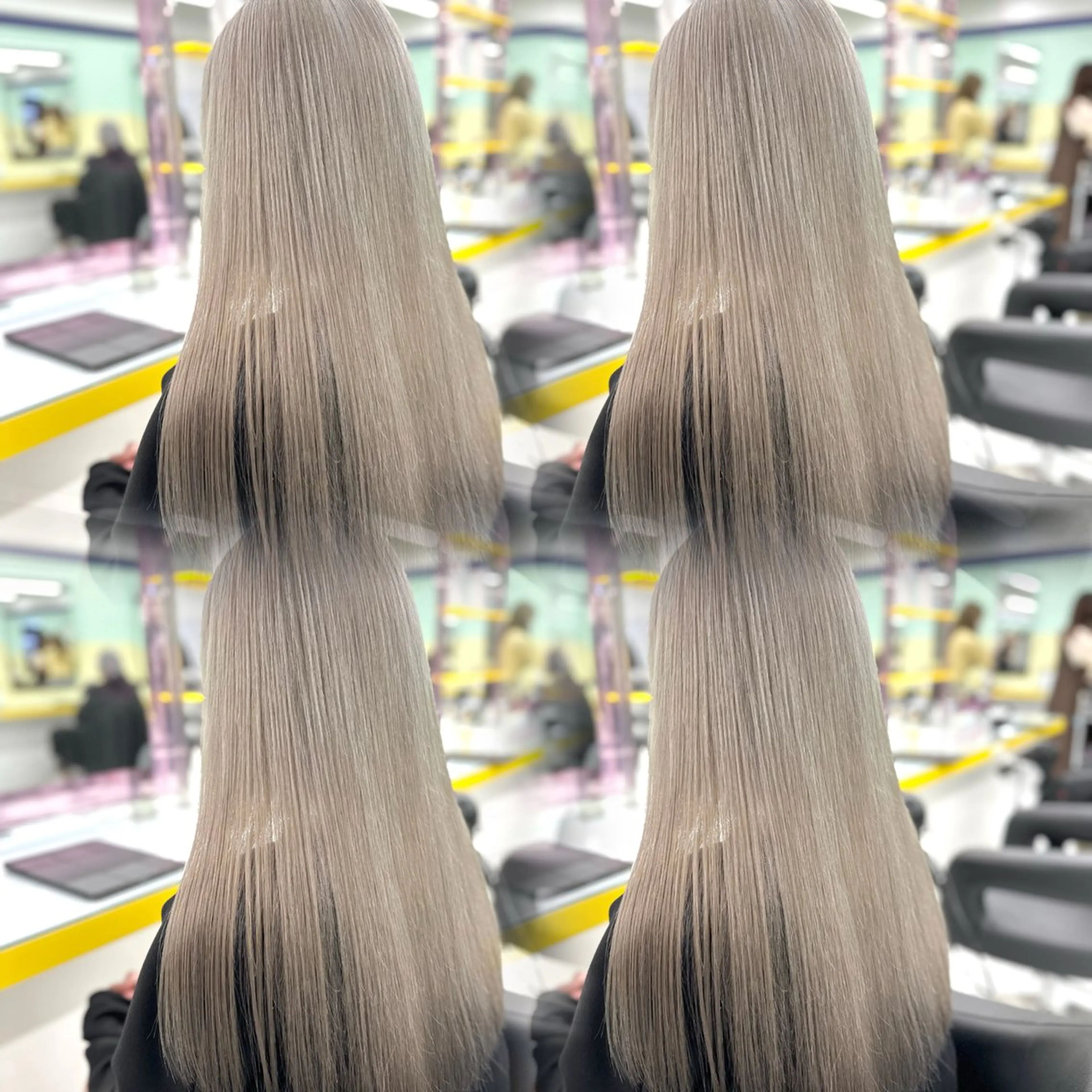 ロング カラー 🤍横浜ブリーチ /レイヤーカット🤍のヘアスタイル