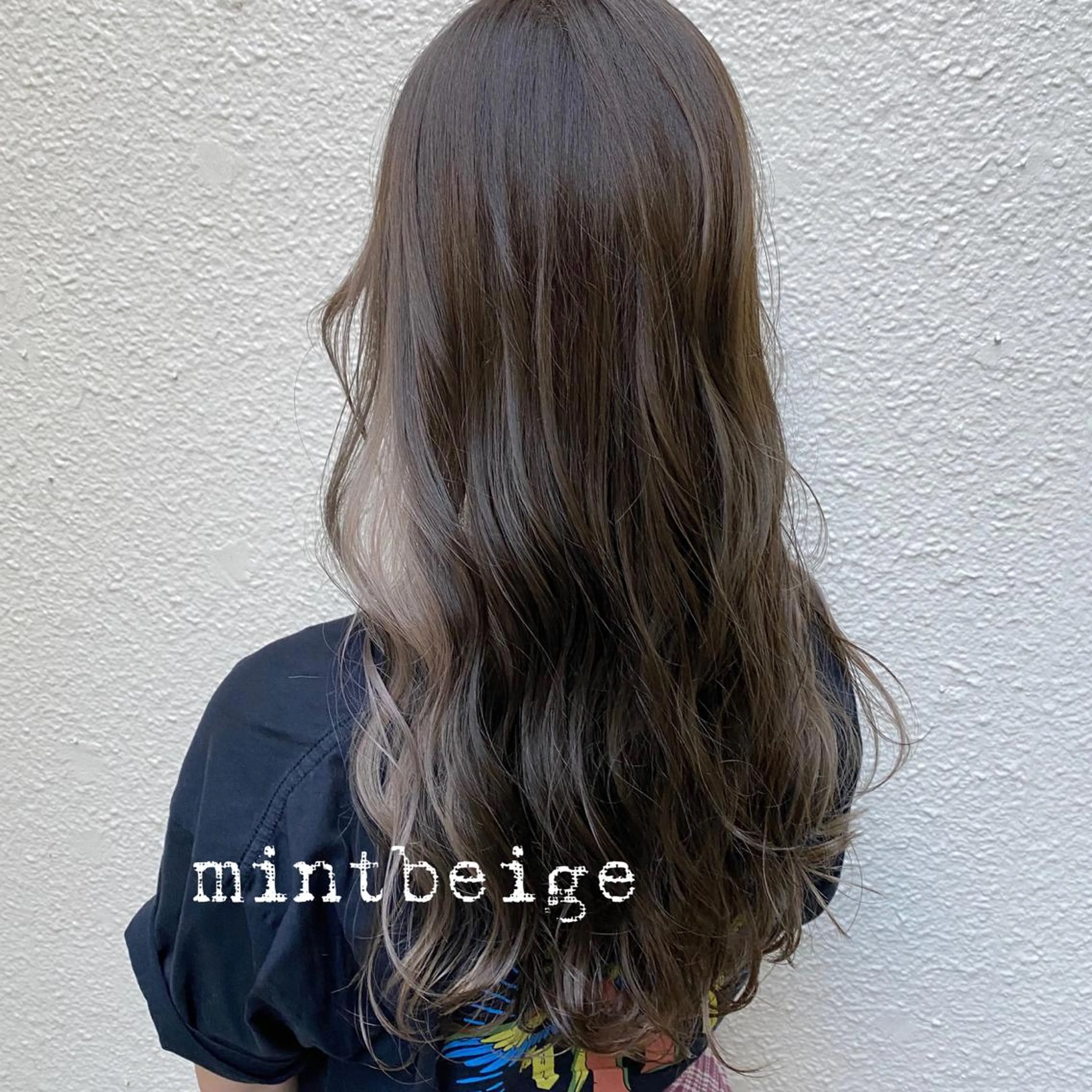 ロング カラー ベージュカラー インナーカラー ミント ミントベージュ 👑髪質改善の匠👑 サンジョウ ユウキのヘアスタイル