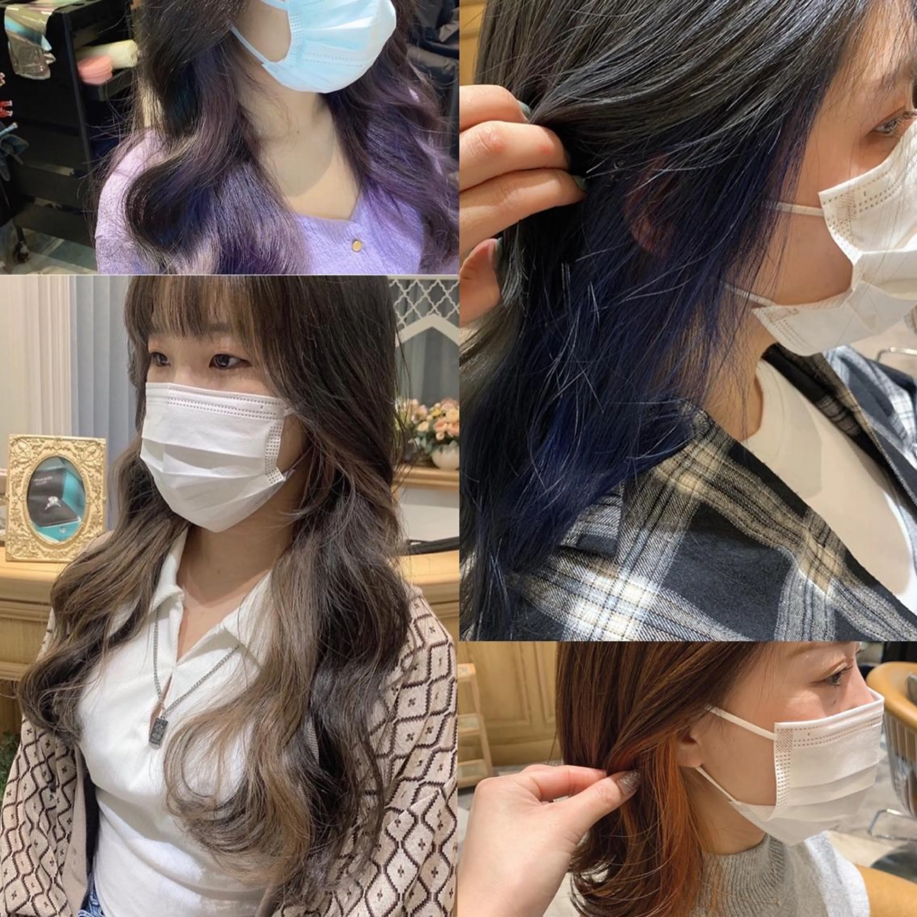 ロング カラー インナーカラー ヘアカラー 韓国ヘア特化型美容師 カワノマイ🇰🇷のヘアスタイル