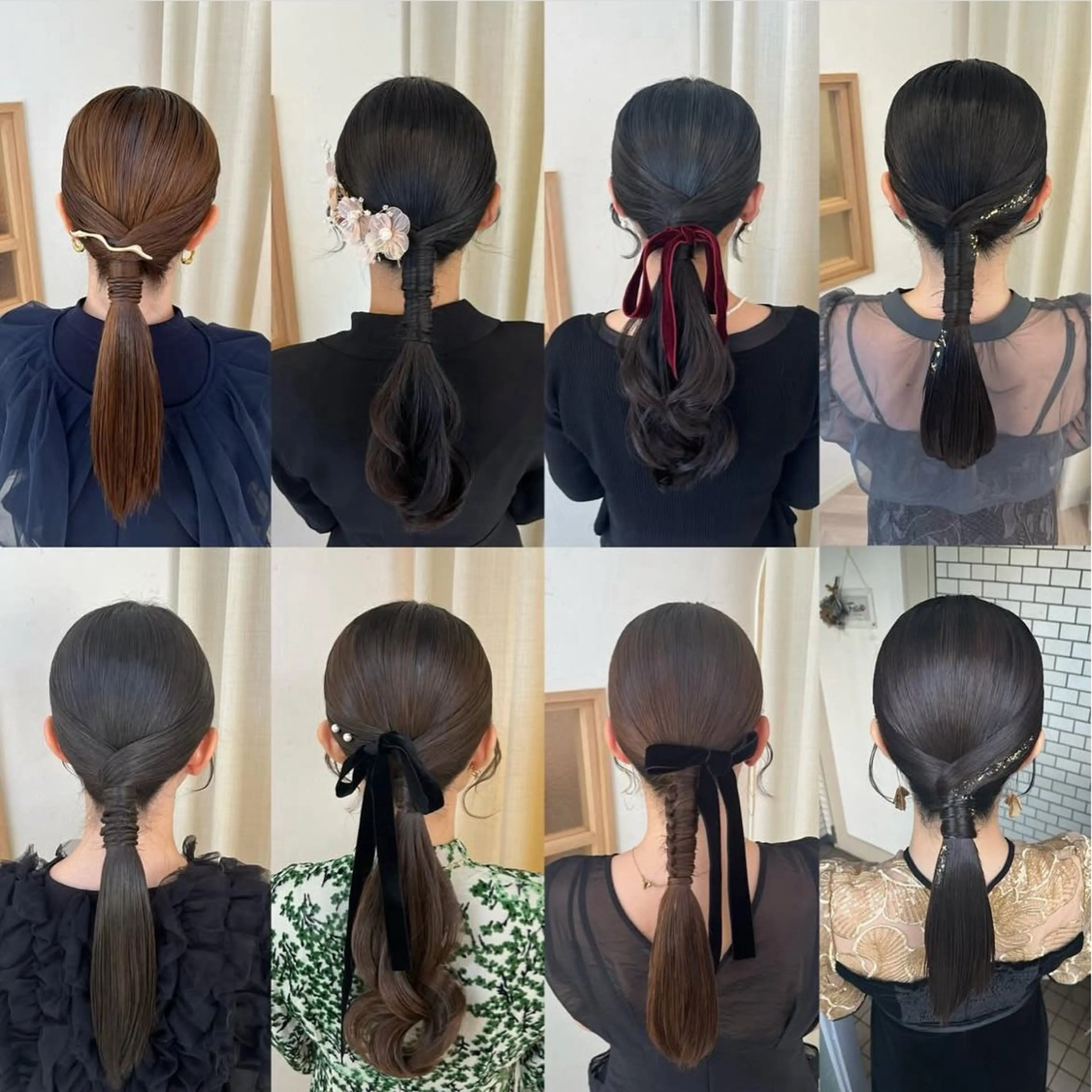 ヘアアレンジ ポニーテール ヘアセット 浴衣・ライブヘア♡ ゆいなのヘアスタイル