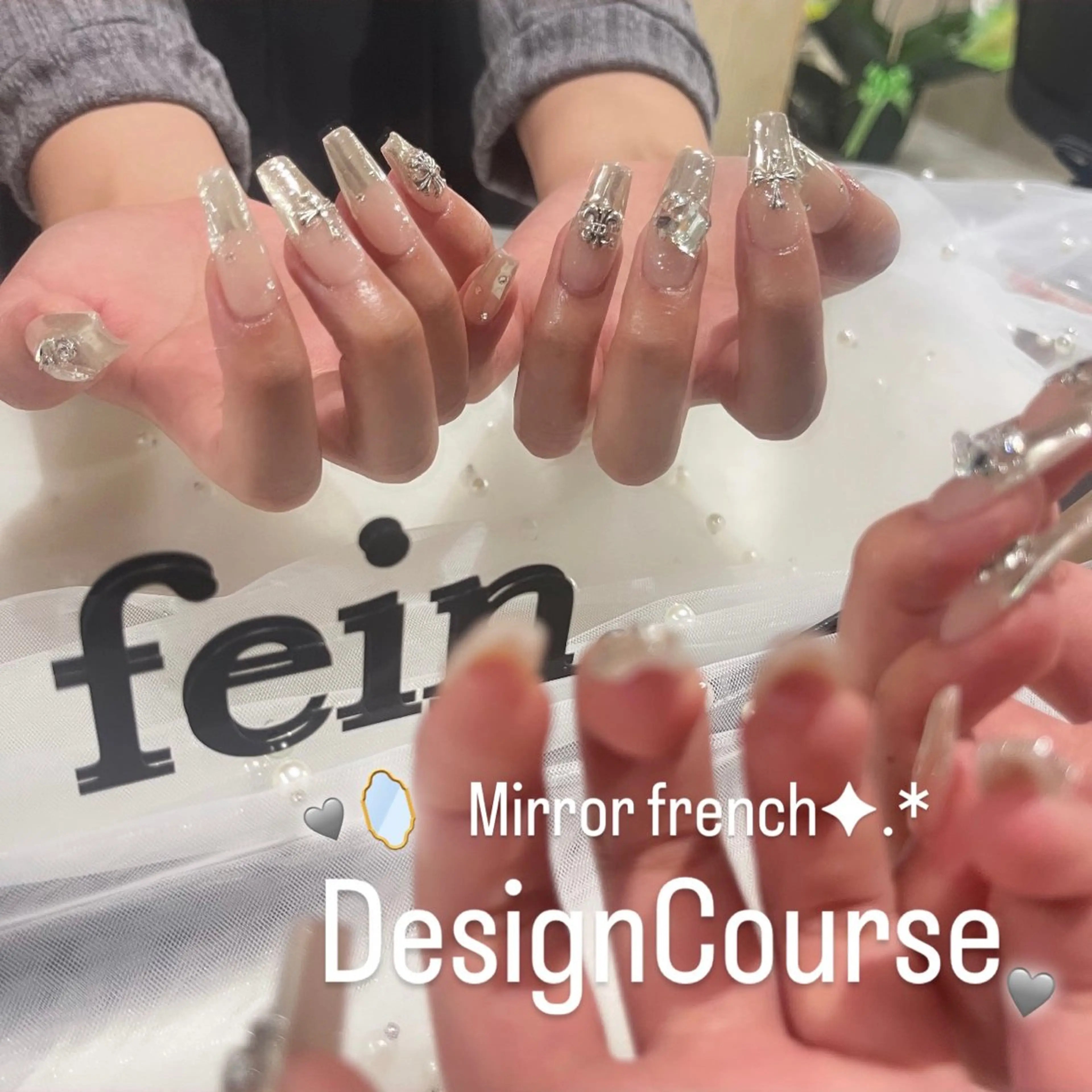 ネイル ハンドネイル 🧁fein. nana🩵のネイルデザイン