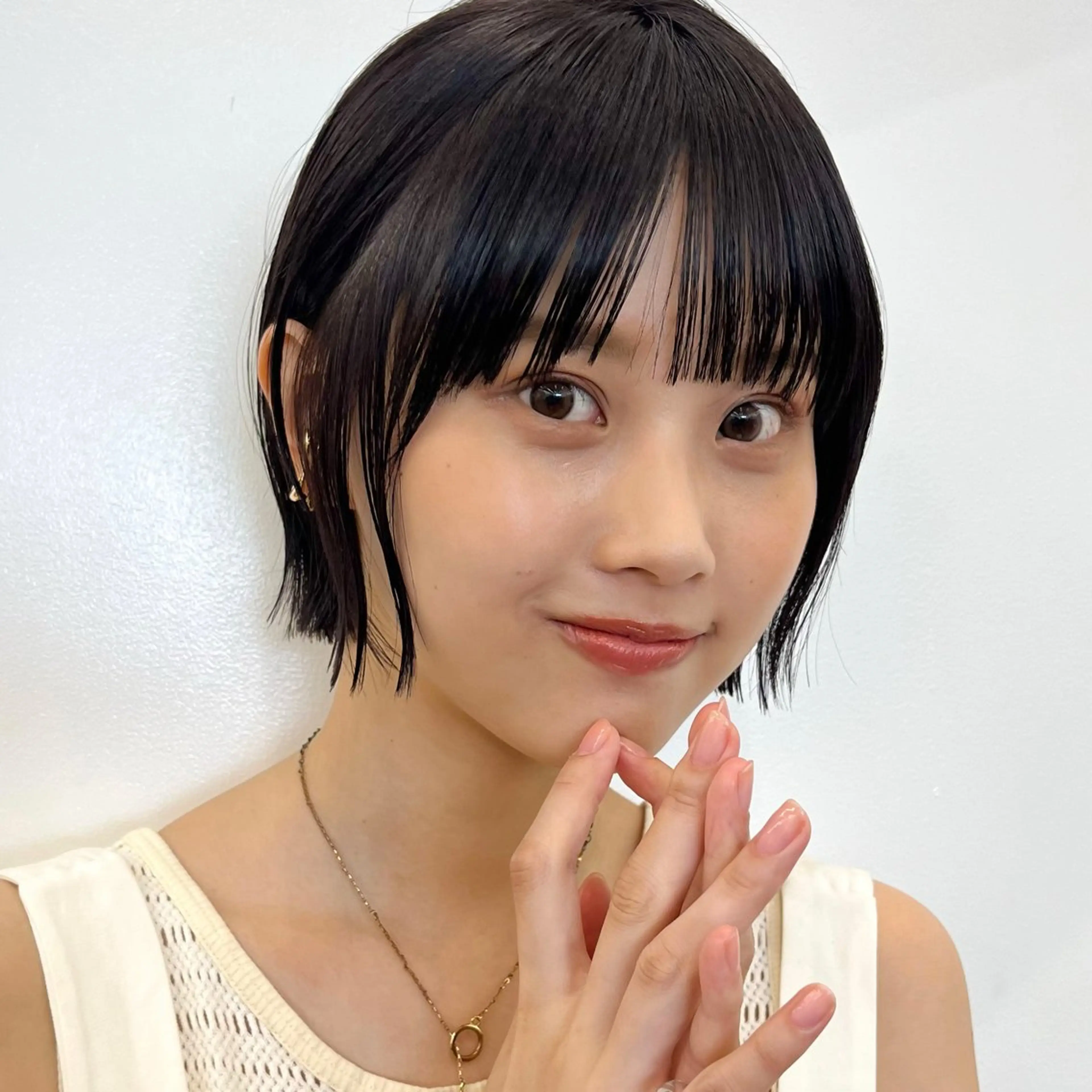 ショート カラー カット トリートメント 暖色/艶髪/ボブ/ ミディアム/Ayaのヘアスタイル