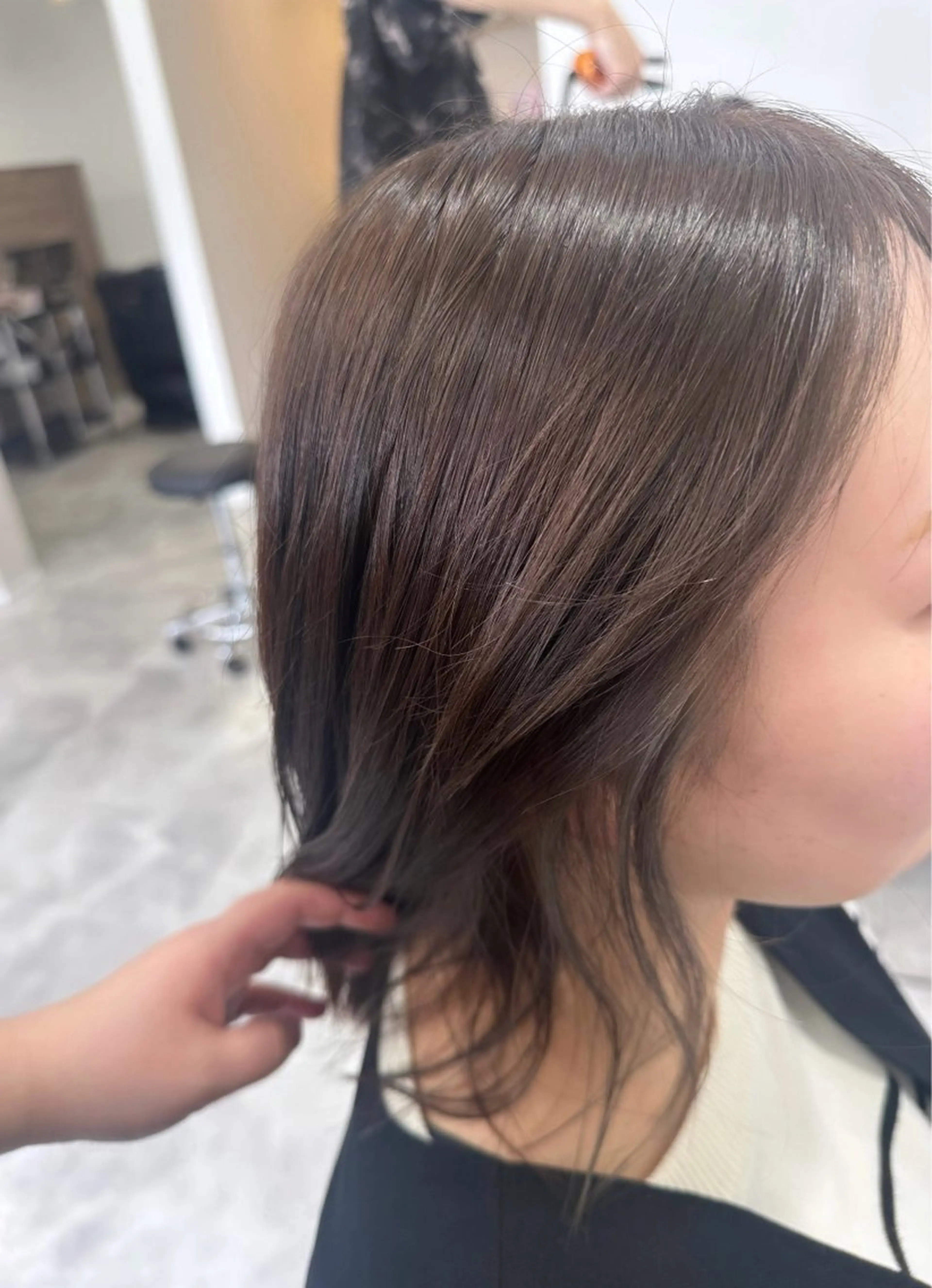 ミディアム ヘアカラー 🎀髪質改善カラー 🎀Mori🎀のヘアスタイル