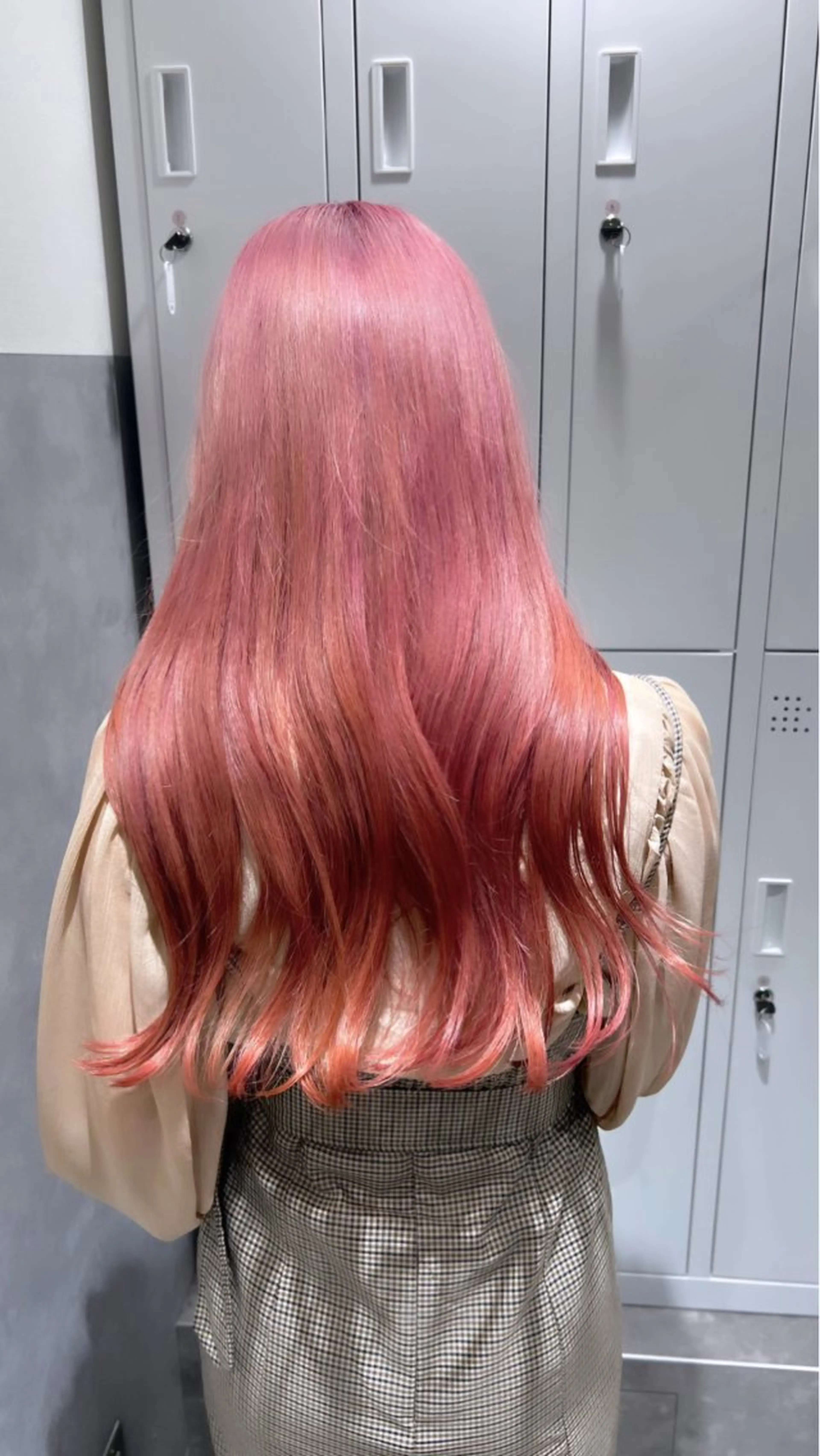 ロング カラー ブリーチ ケアブリーチ ピンクカラー TOMONA👑 GiseL梅田店のヘアスタイル