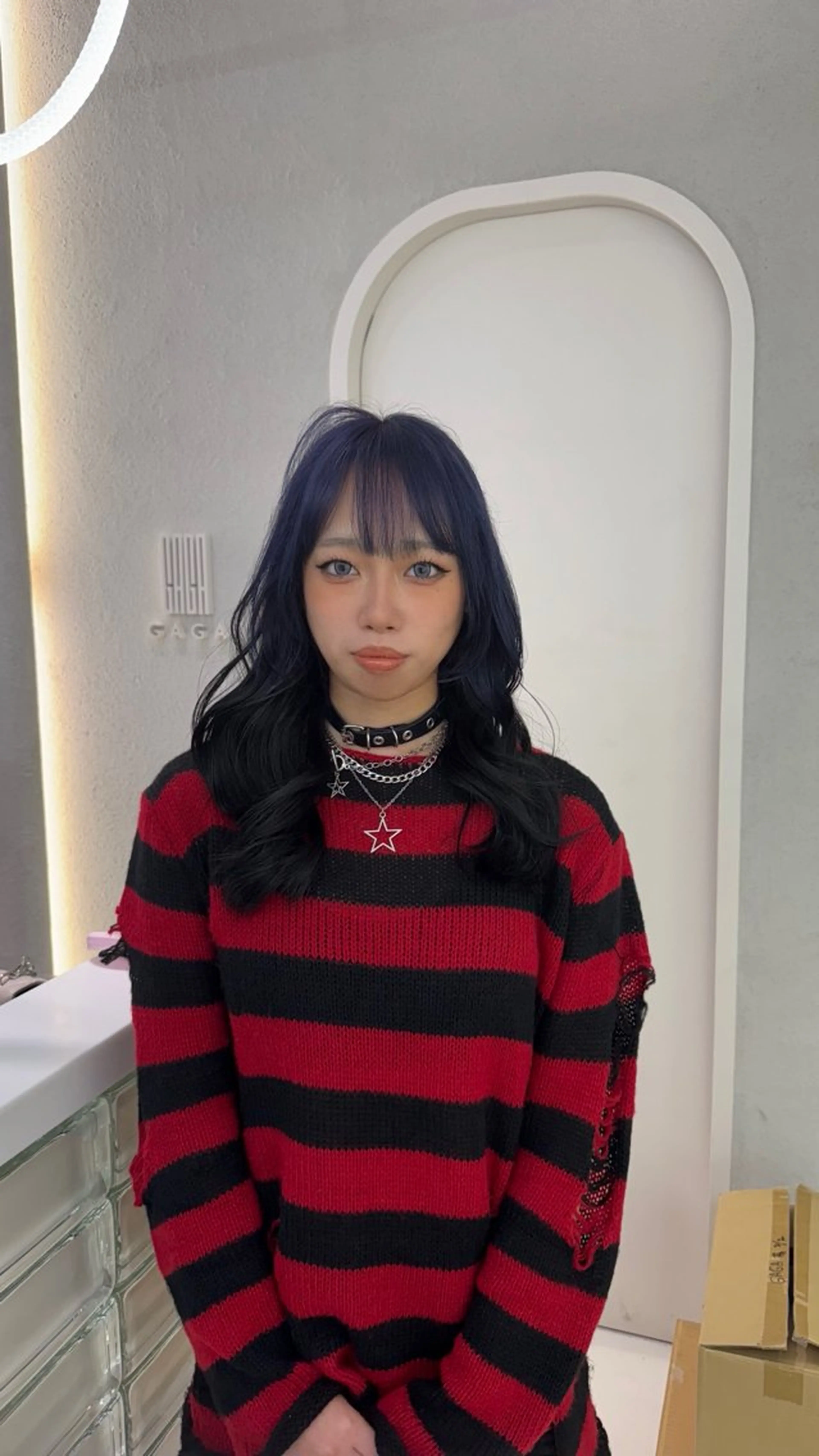 カラー ヘアカラー ANN GAGAのヘアスタイル