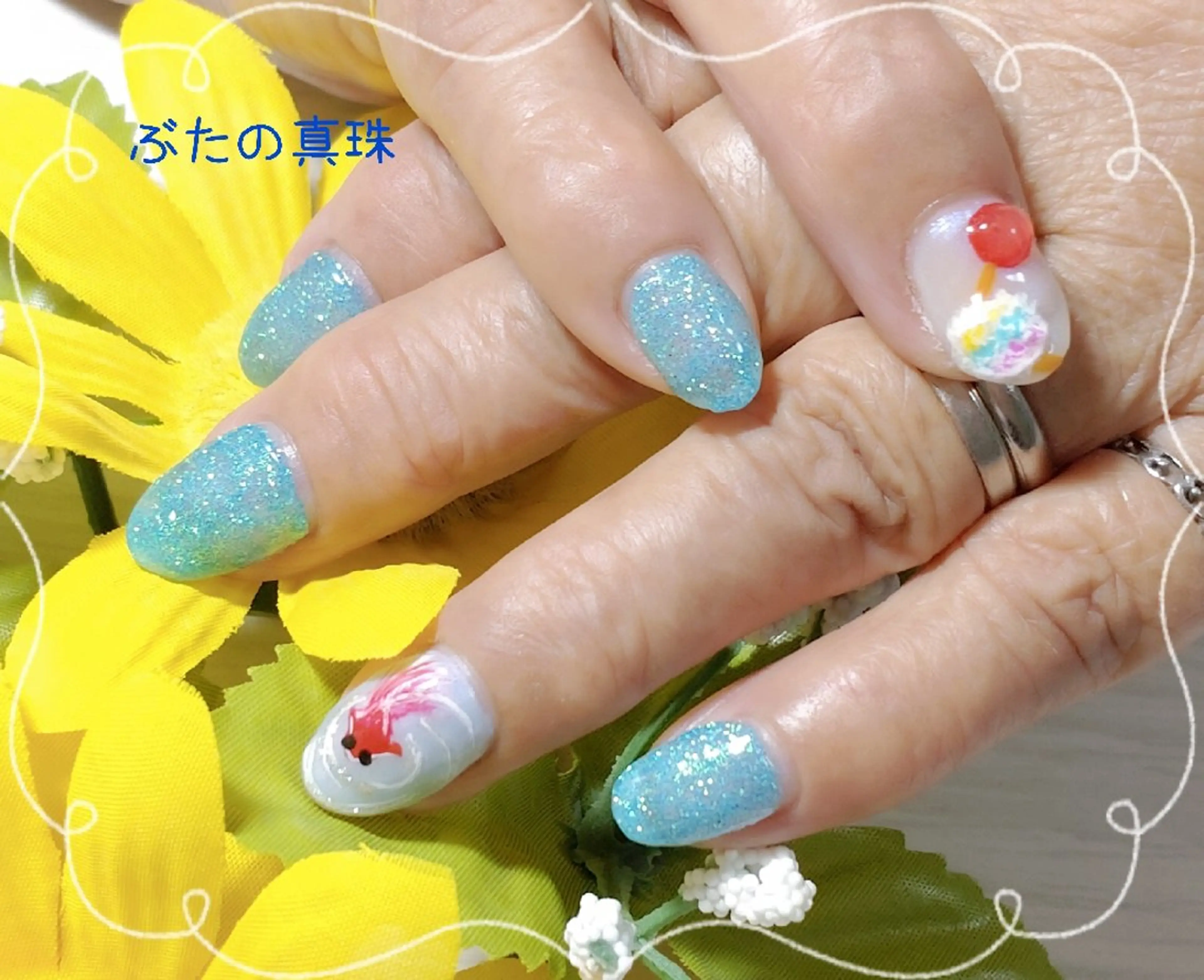 ネイル ハンドネイル 林 珠里のネイルデザイン