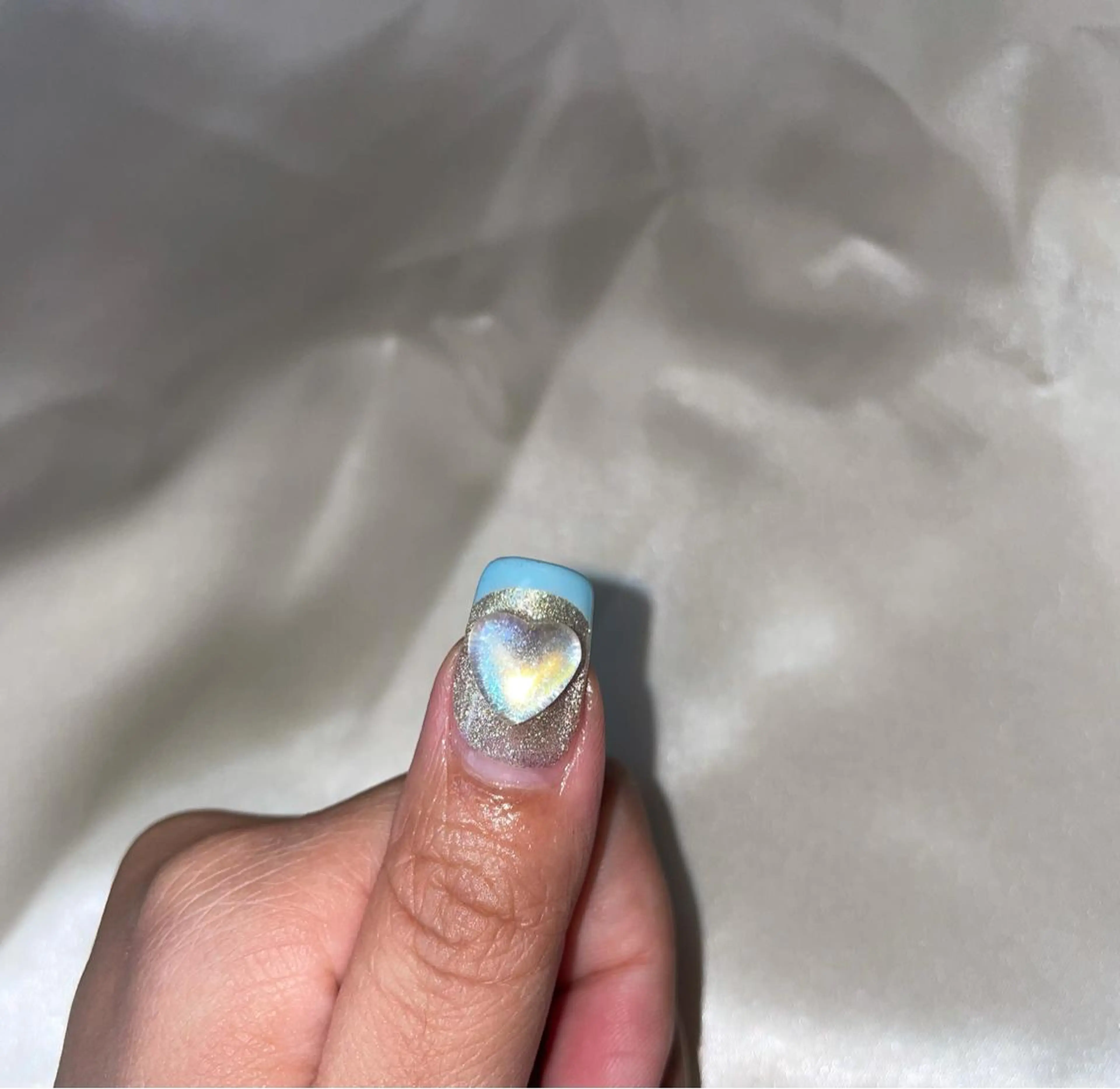 ネイル オーロラネイル 氷ネイル・うるうるネイル MH_ Nailのネイルデザイン
