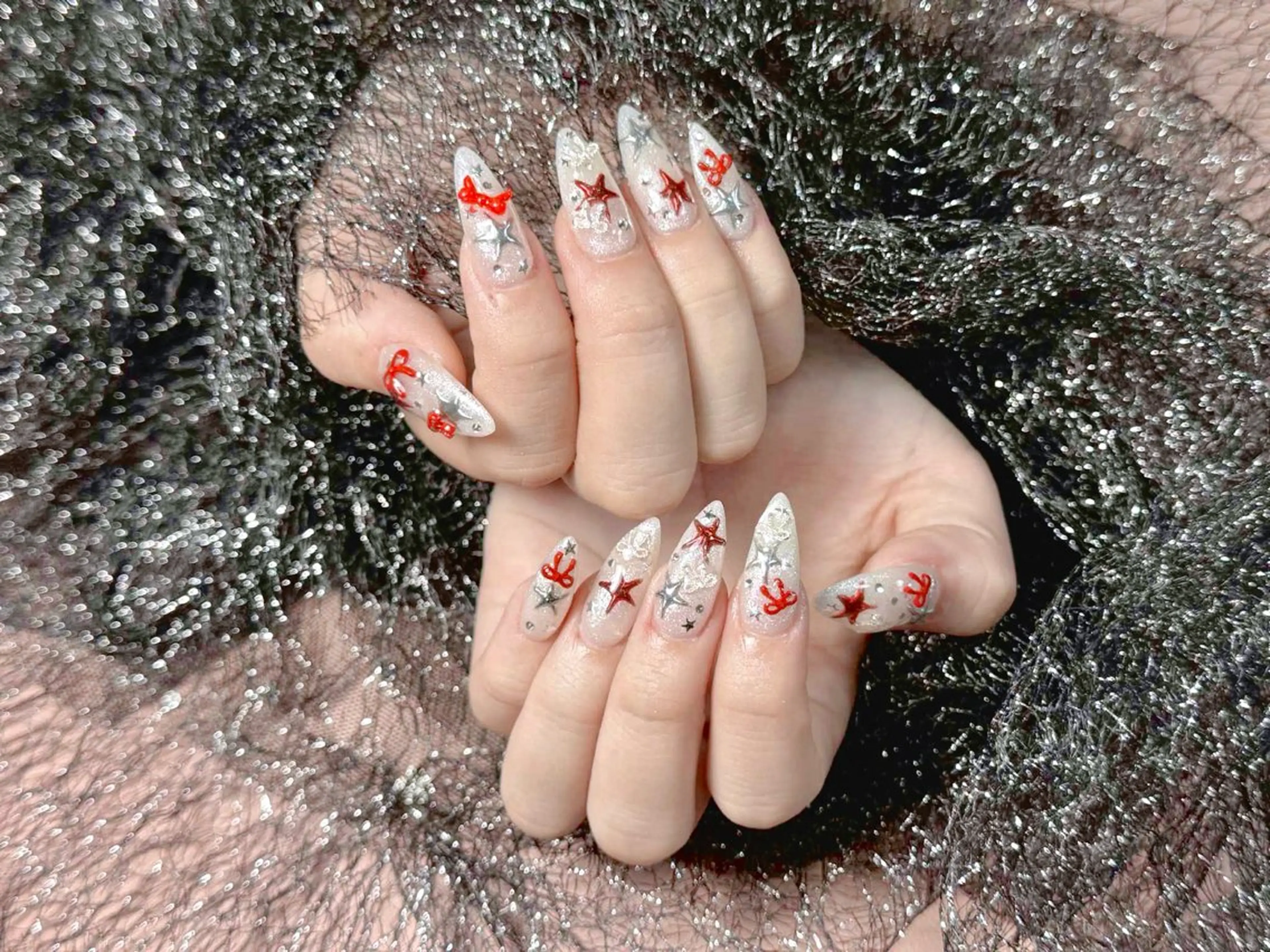 ネイル アートネイル 長さ出し ネイルチップ ハンドネイル Lya Nail Salonのネイルデザイン