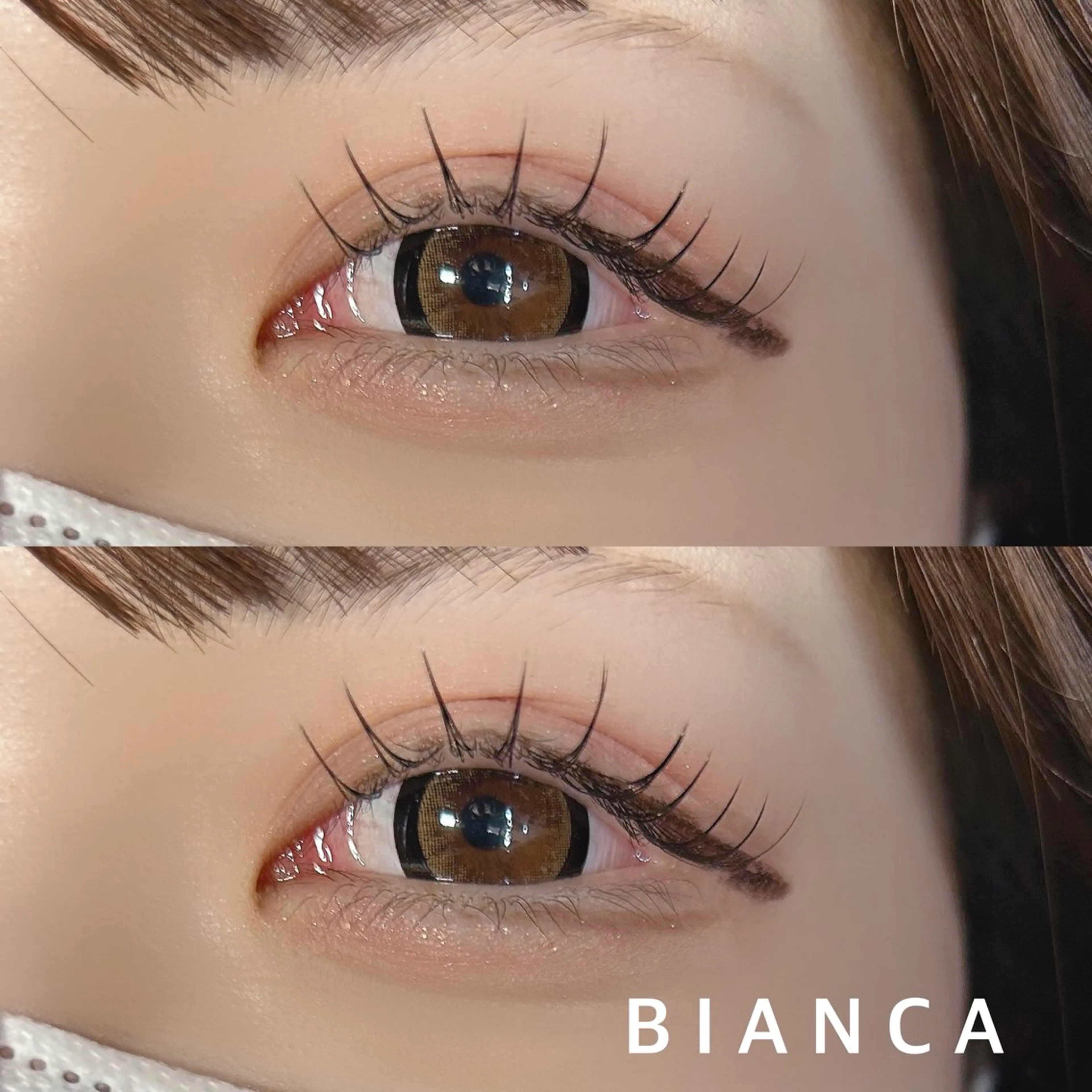 マツエク・マツパ 束感まつ毛 Cカール フラットラッシュ Bianca笹塚🩶 kakoのマツエク・マツパデザイン