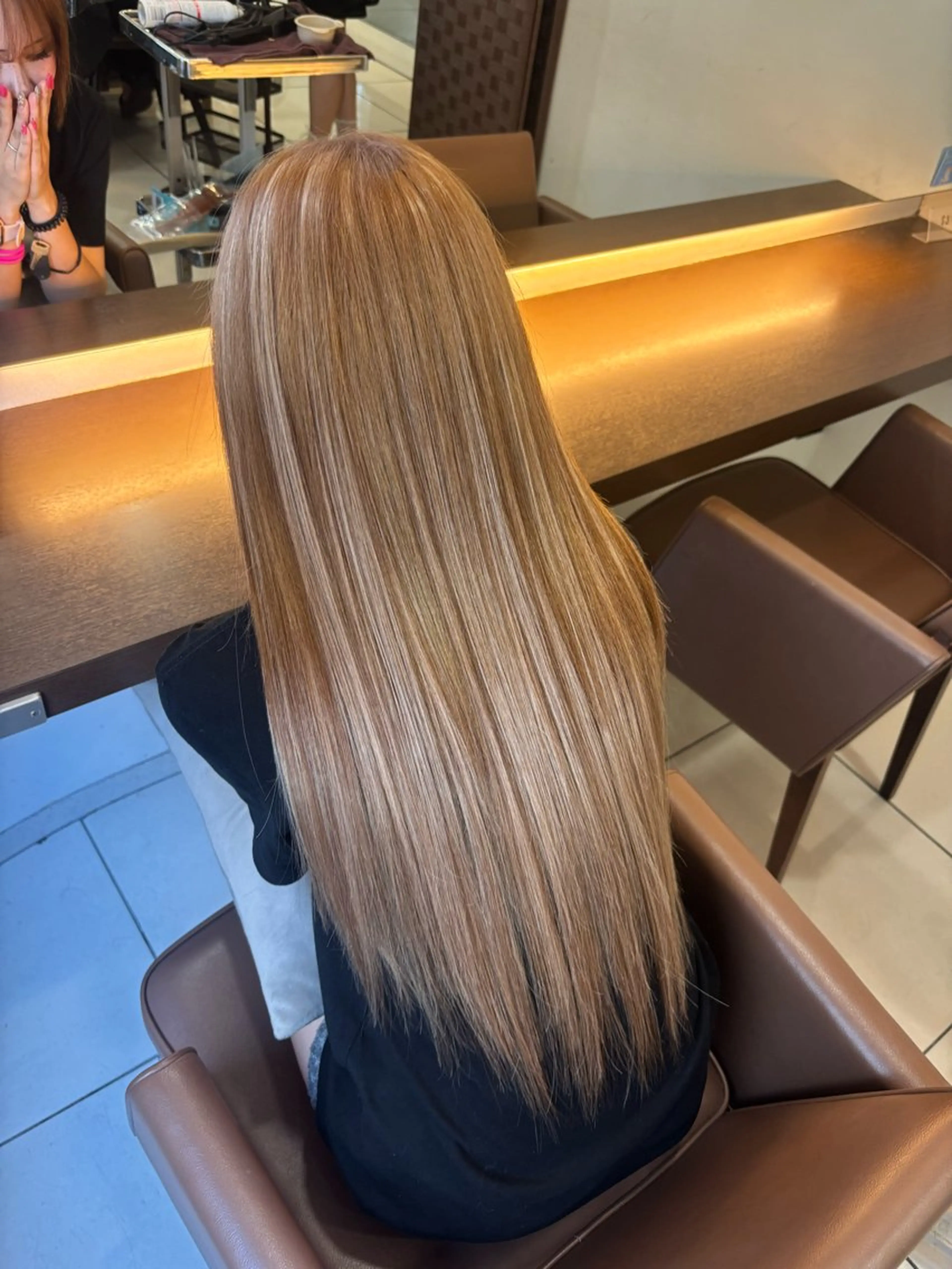 ロング カラー ヘアアレンジ メンズ カット ヘアカラー トリートメント エクステ ヘッドスパ ヘアセット エクステ🎀艶カラー ✨しぇる🌙のヘアスタイル