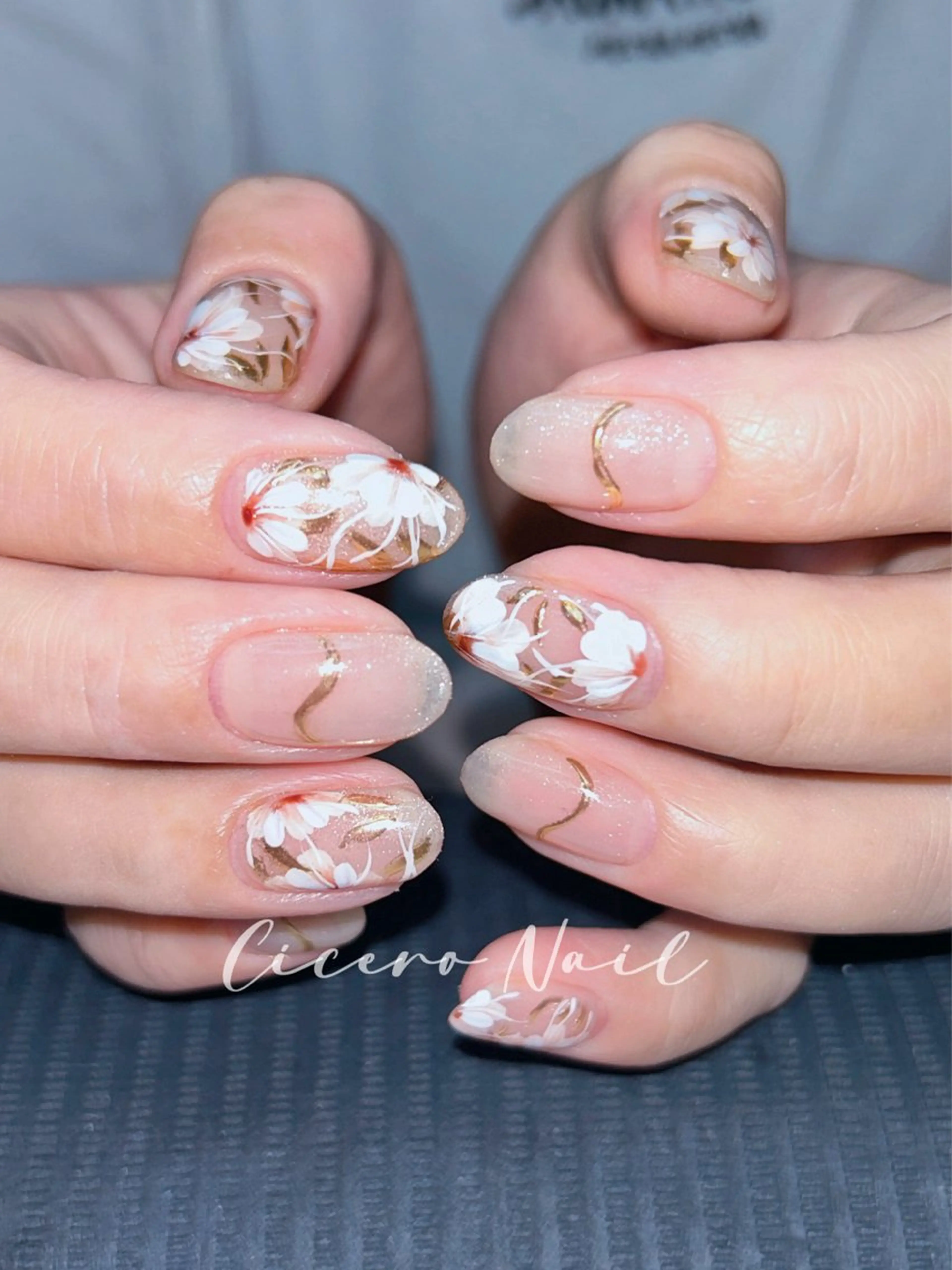 ネイル アートネイル フラワーネイル マグネットネイル Cicero Nailのネイルデザイン