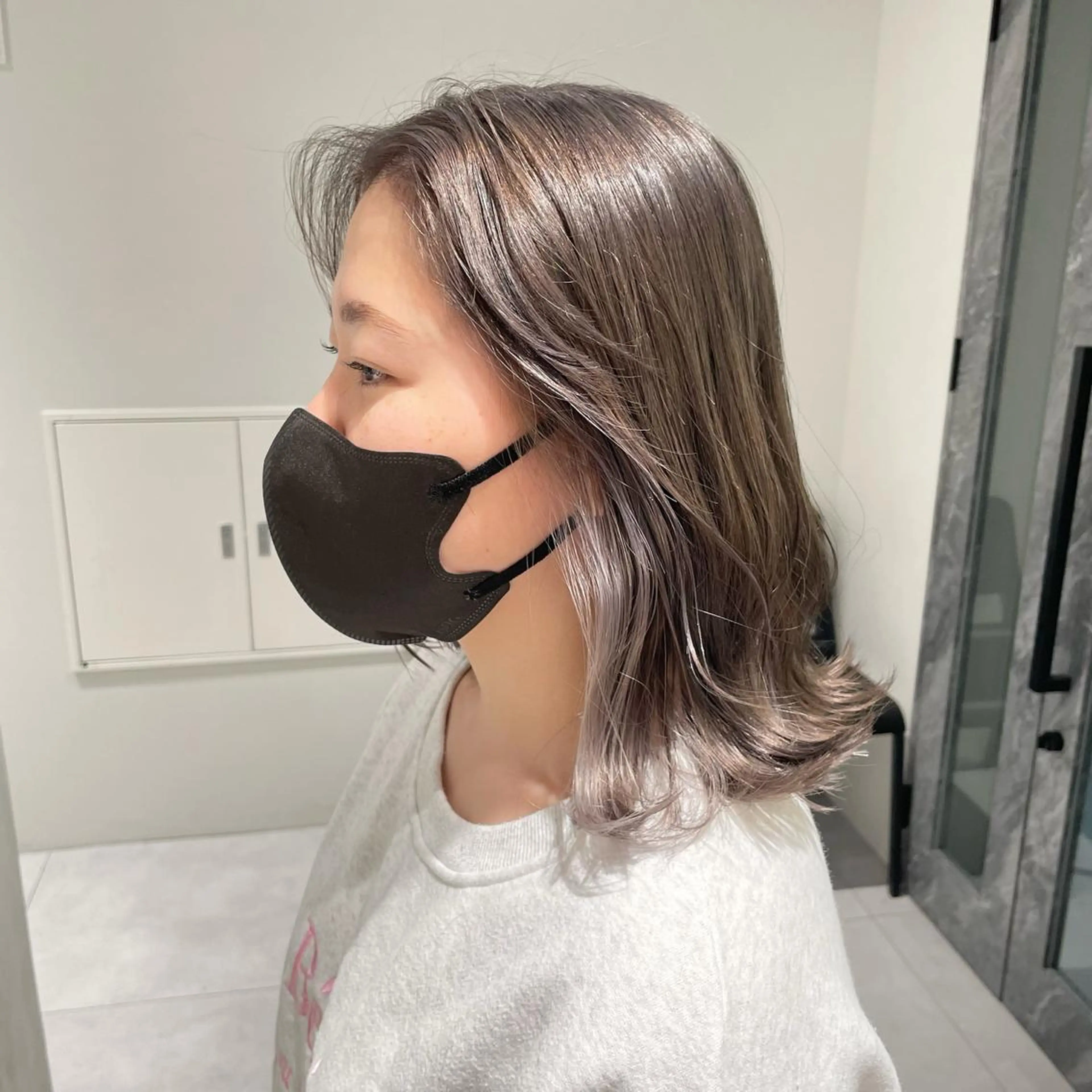 ミディアム カラー ヘアカラー ate.心斎橋 RYUKAのヘアスタイル