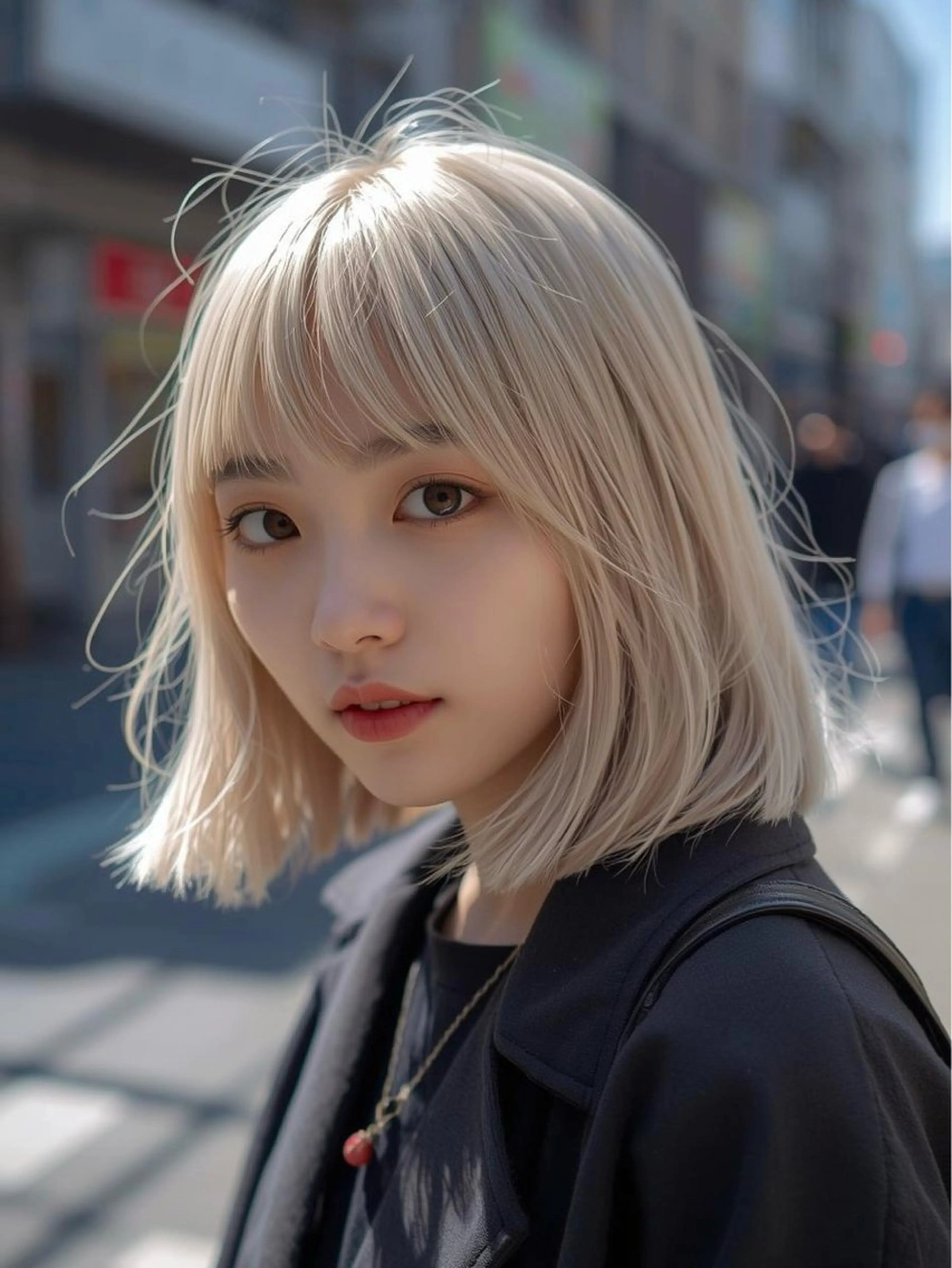 ショート カラー ベージュカラー ブリーチ ホワイトベージュ ヘアカラー トリートメント ☘️em HAIR 内藤光哉🍀のヘアスタイル