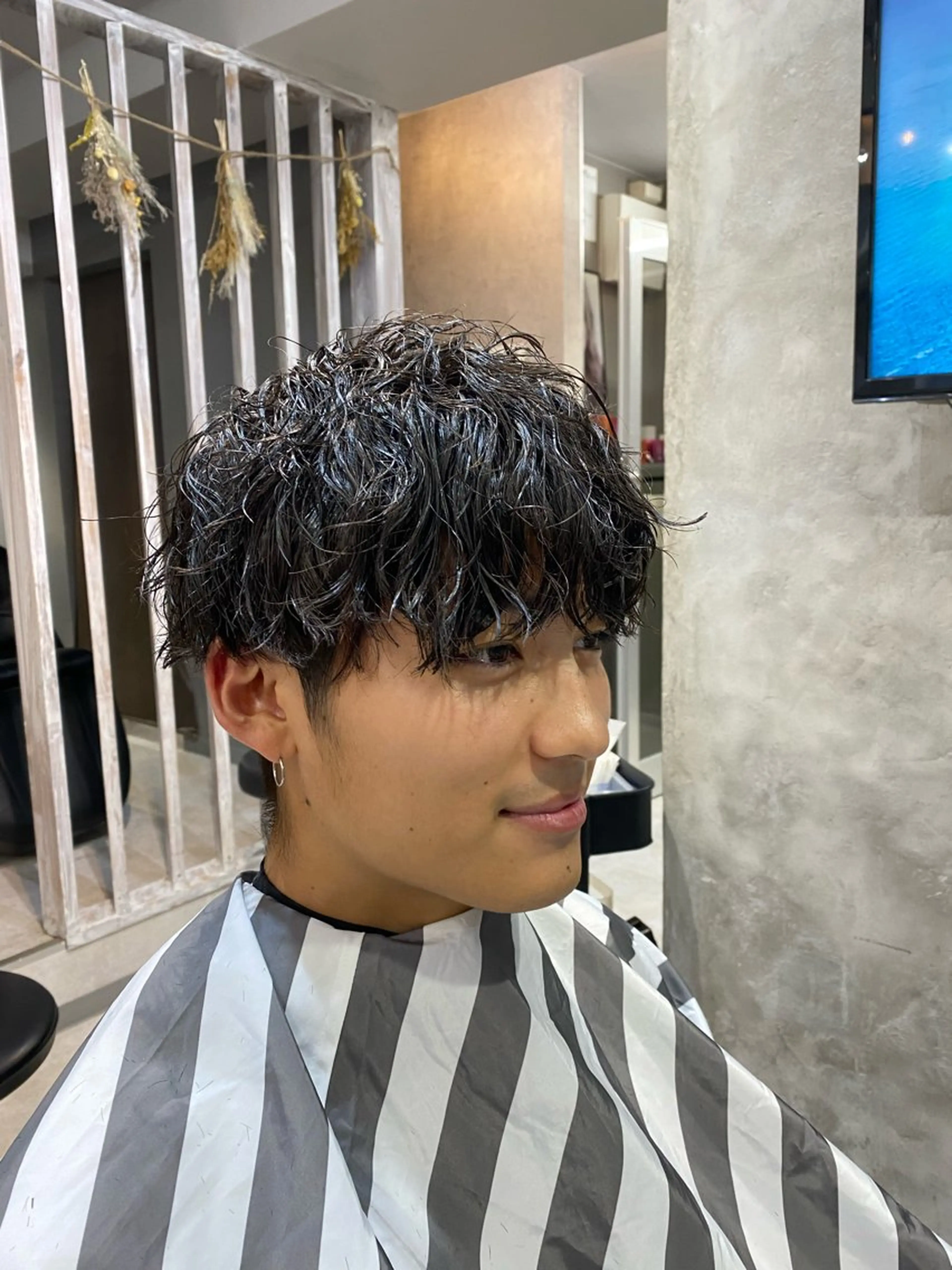 ショート パーマ メンズ メンズパーマ スパイラルパーマ 🐉『メンズ美容師』 吉田龍星🐉のヘアスタイル