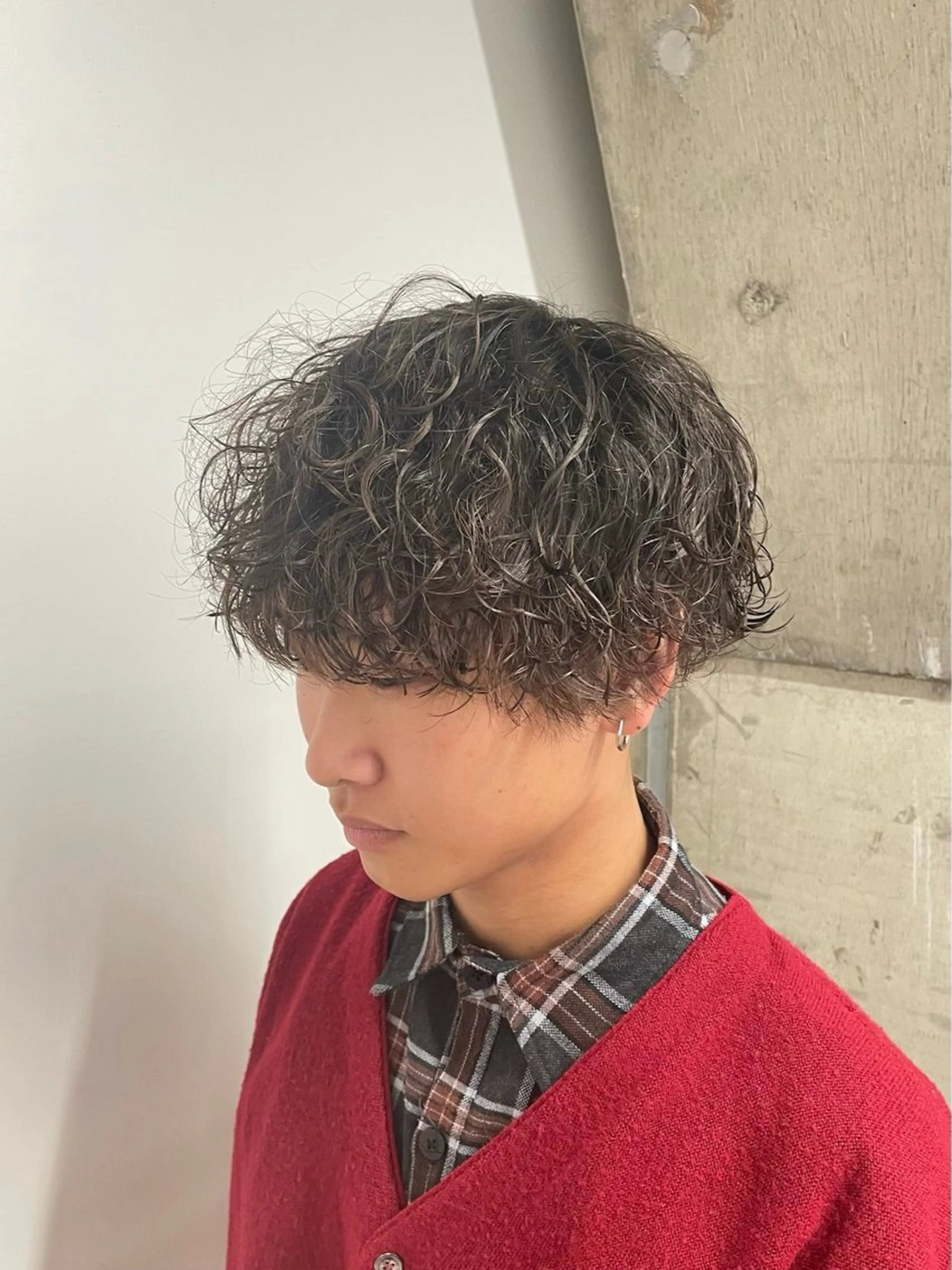 ショート カラー パーマ メンズ カット パーマ 🎧シャドウパーマ/ SOUMA🎧のヘアスタイル