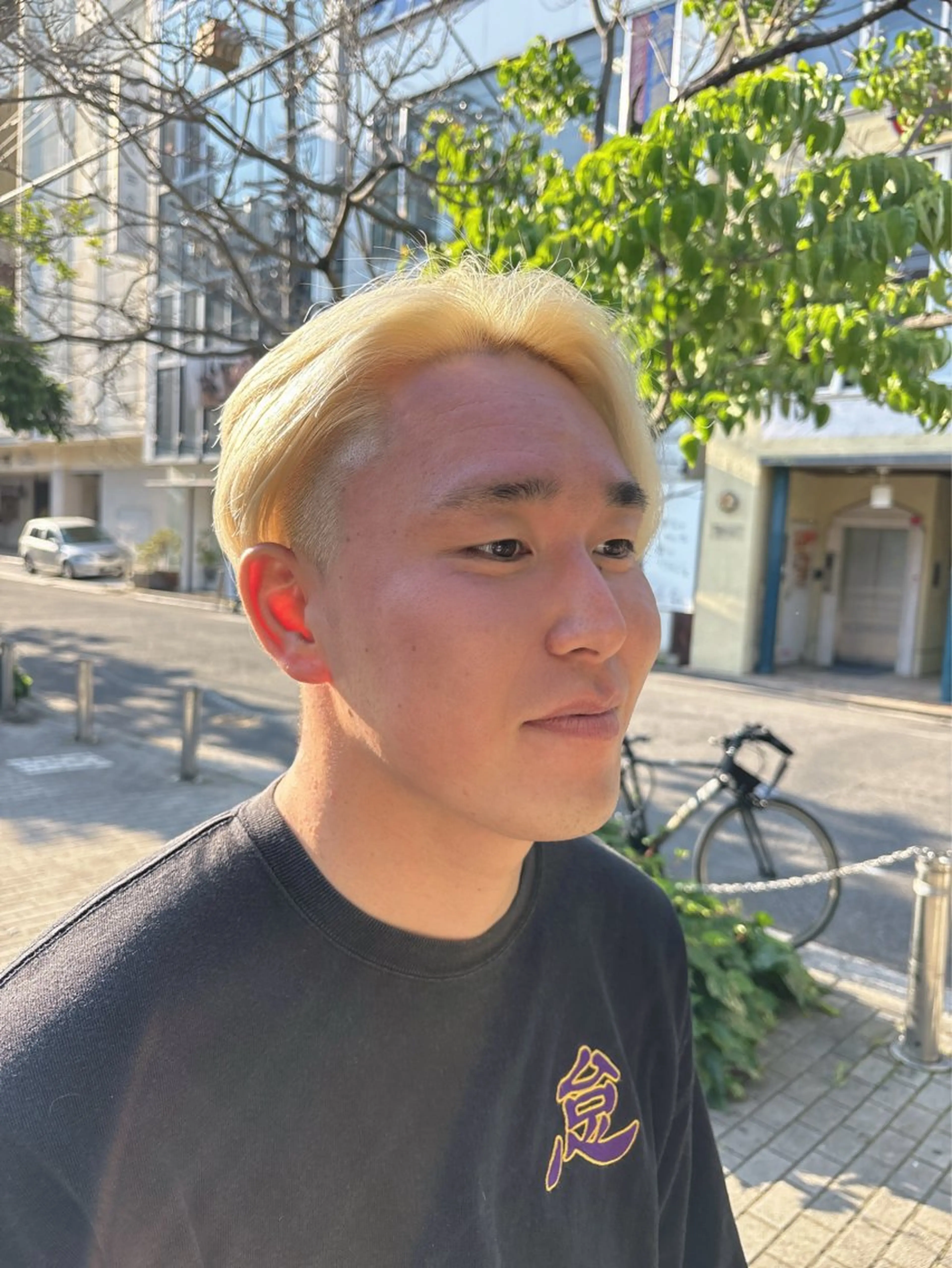 ショート カラー メンズ ブロンド ヘアカラー Maison Halu YUKIのヘアスタイル