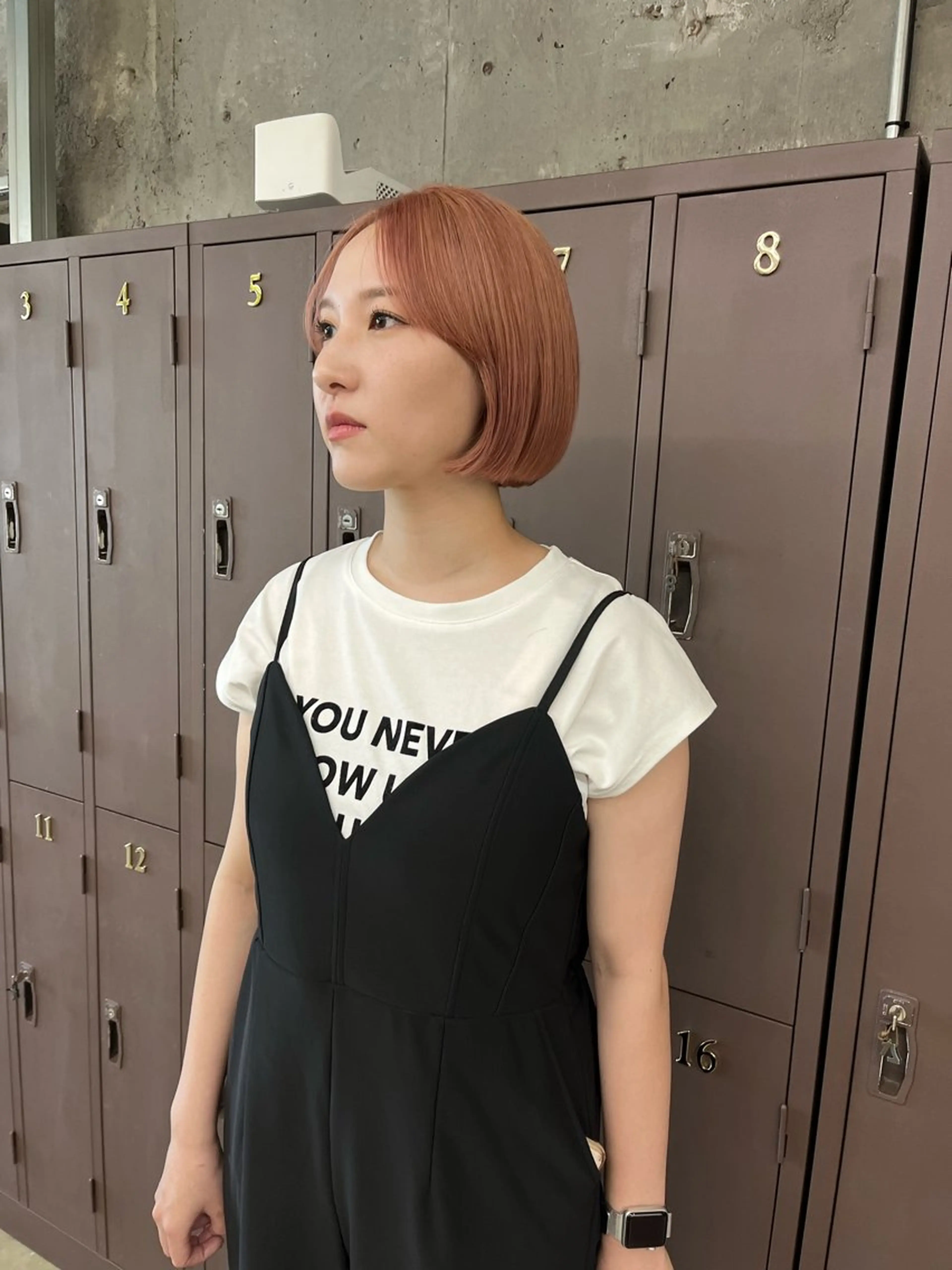 ミディアム カラー ブリーチ カット ヘアカラー トリートメント 小木曽智美 /ボブ/ショートのヘアスタイル