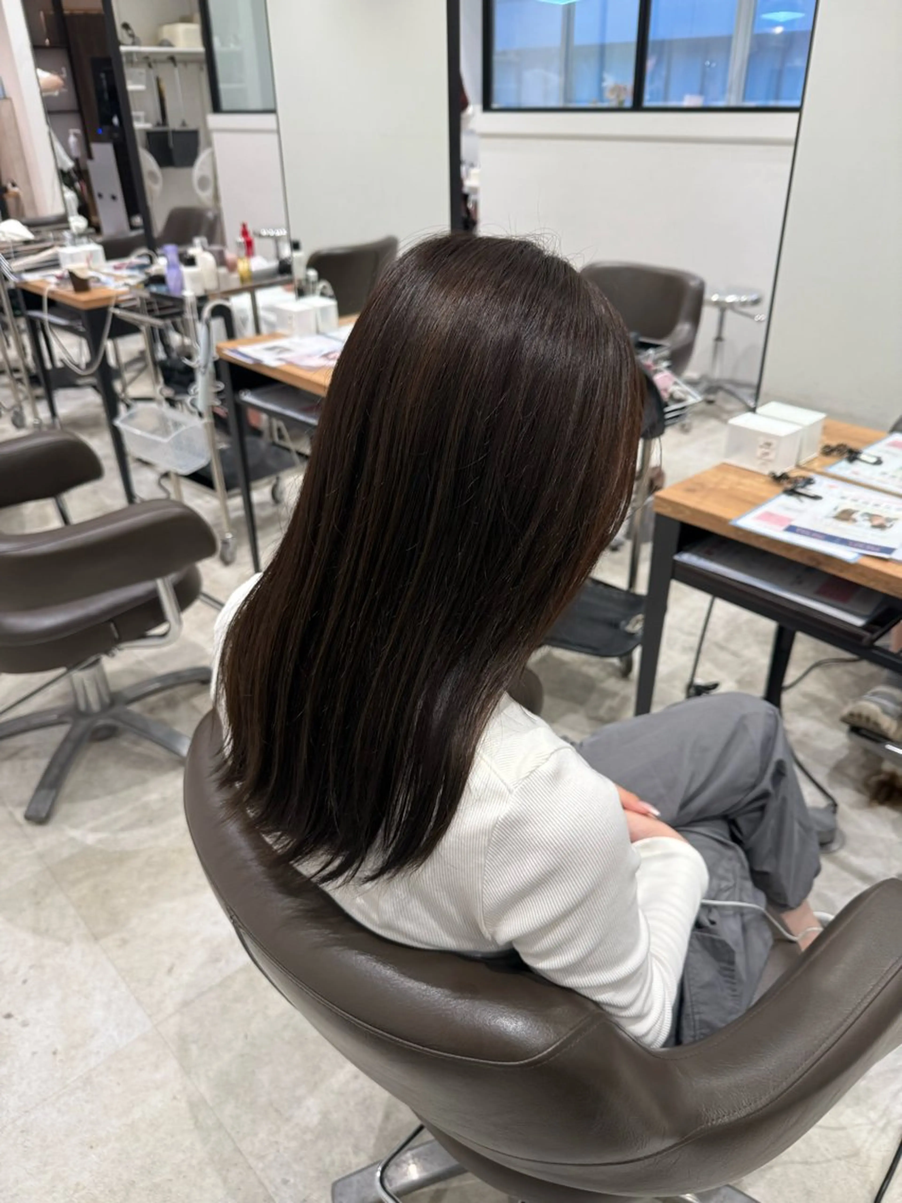 ロング カラー ヘアカラー 髪質改善カラー ゆづきのヘアスタイル