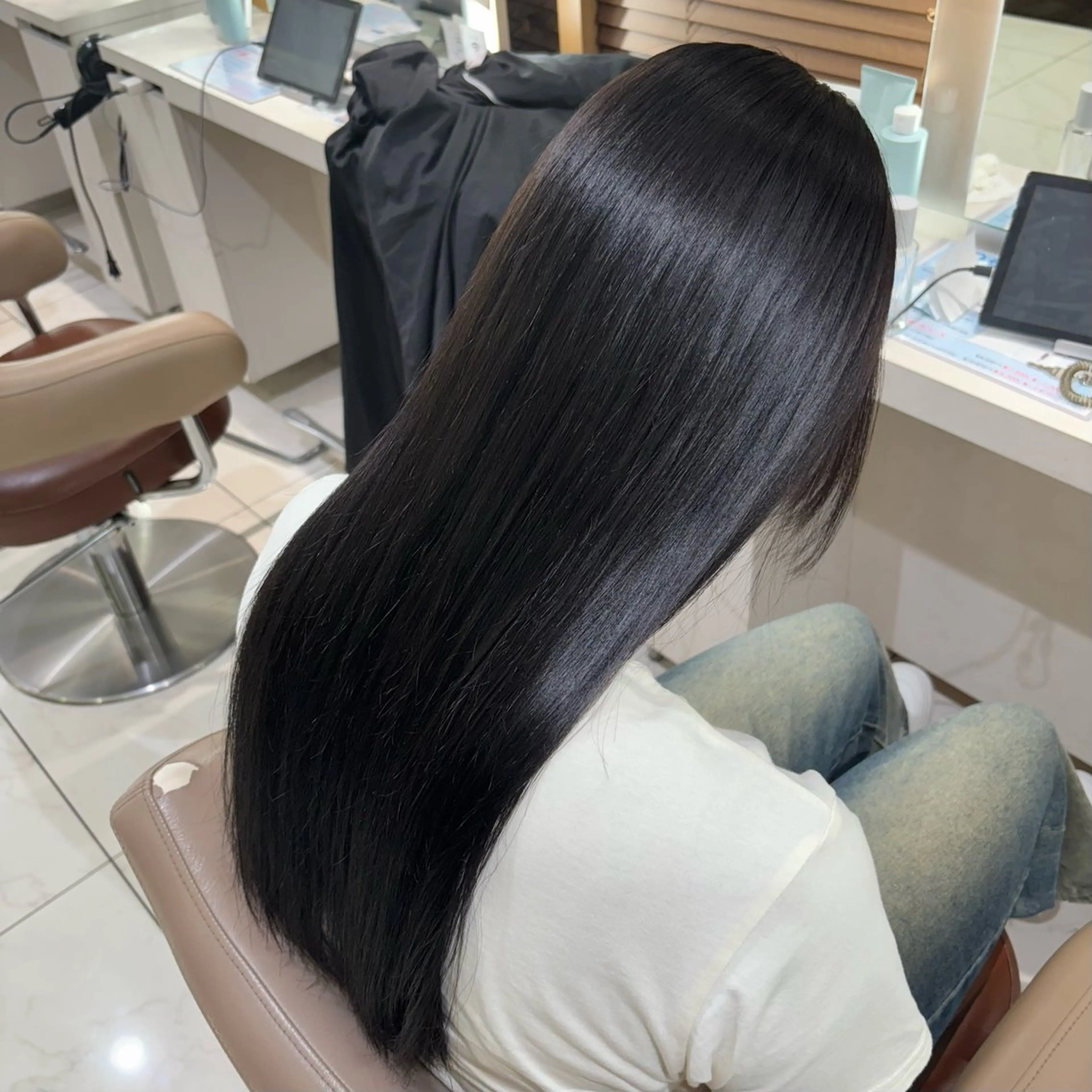 ロング カラー ヘアカラー 渡邊楓果／髪質改善 ／カラーのヘアスタイル