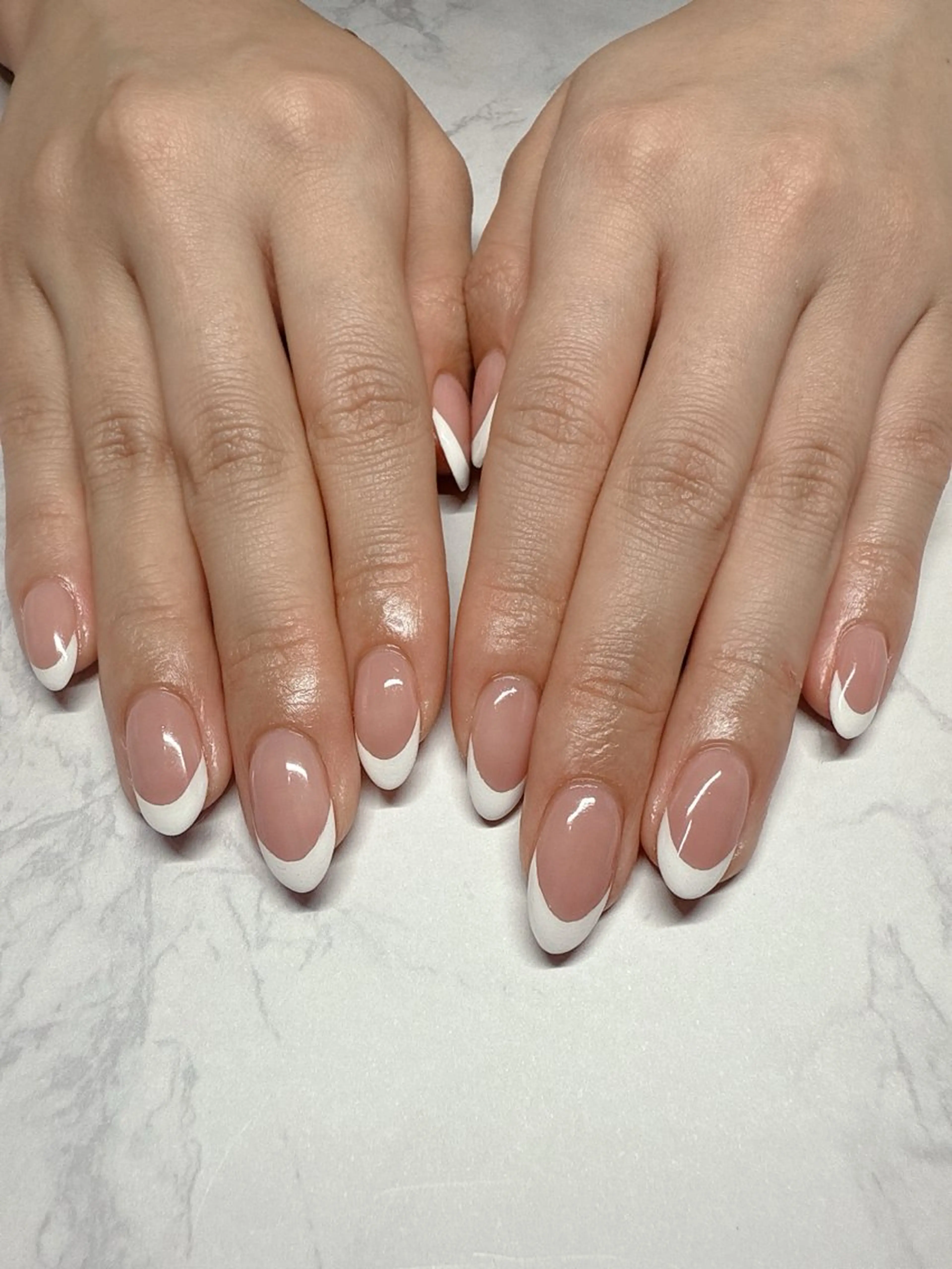 ネイル フレンチネイル ハンドネイル nailist SATO【銀座】のネイルデザイン