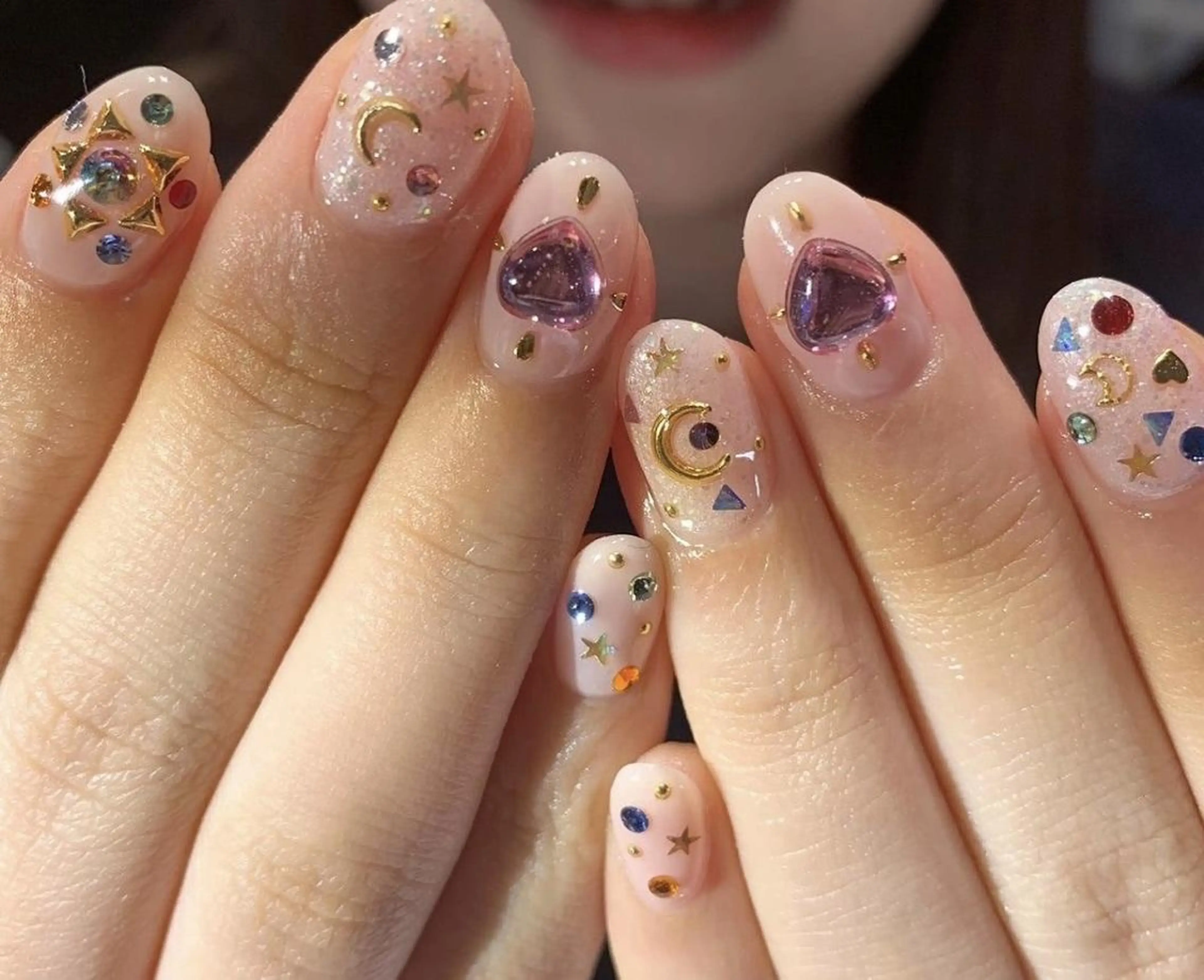 ネイル ハンドネイル Shis_🦄shi 韓国風キラキラネイルのその他イメージ